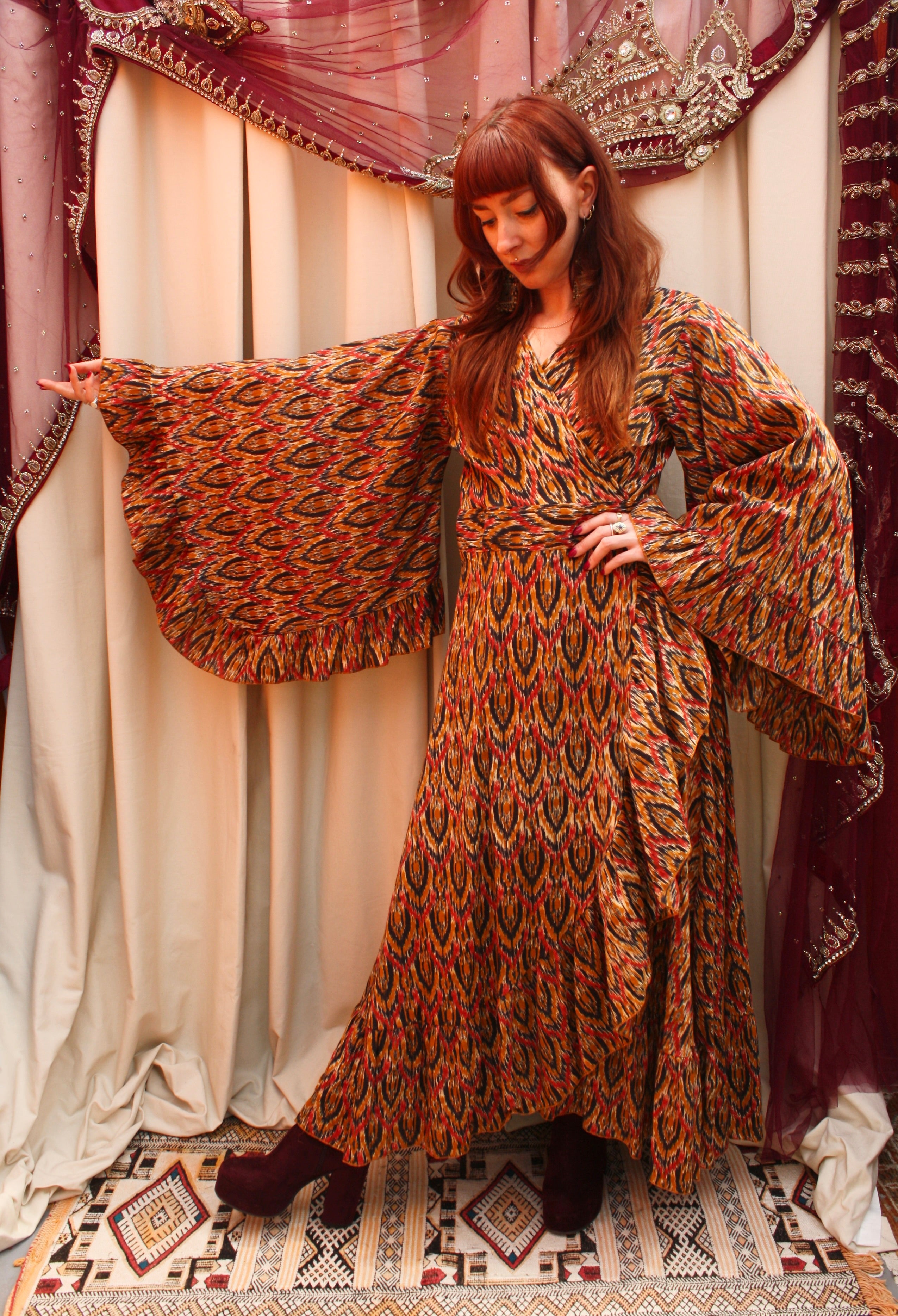 'Ostara' Cotton Wrap Dress