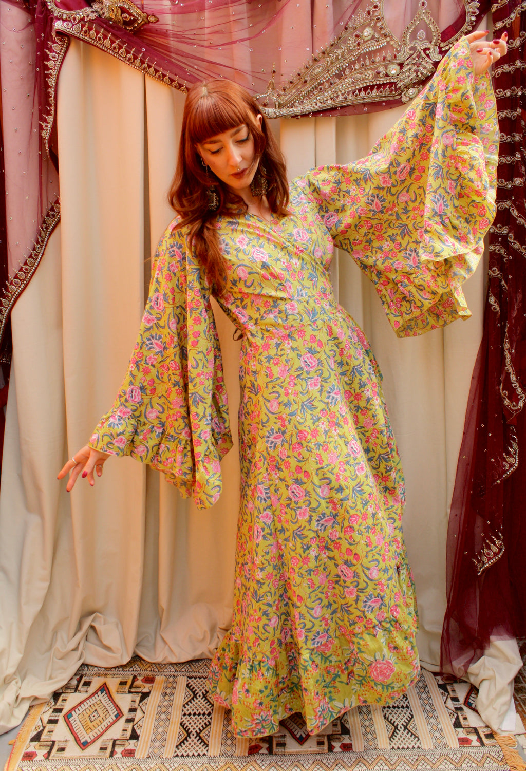 'Ostara' Cotton Wrap Dress