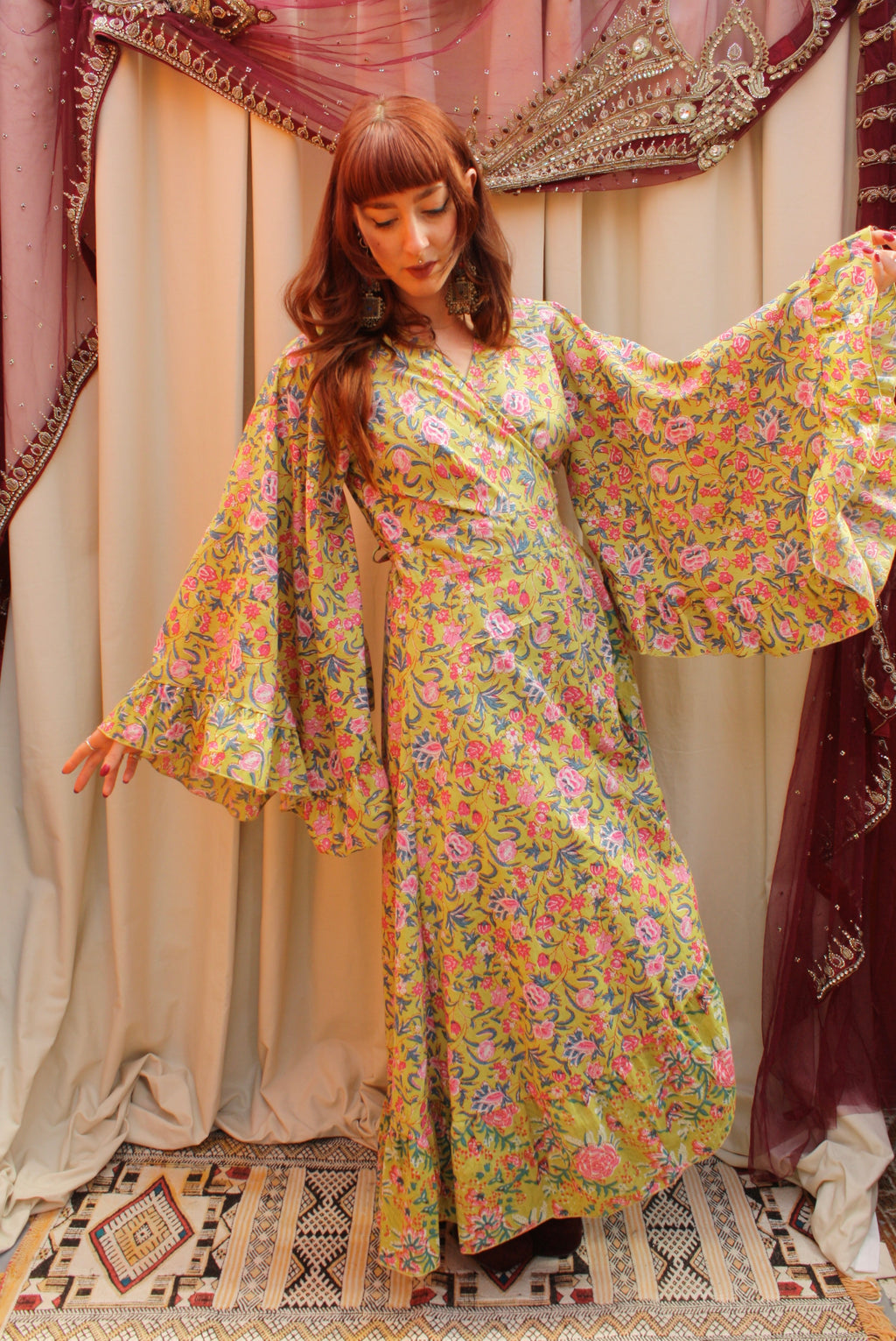 'Ostara' Cotton Wrap Dress