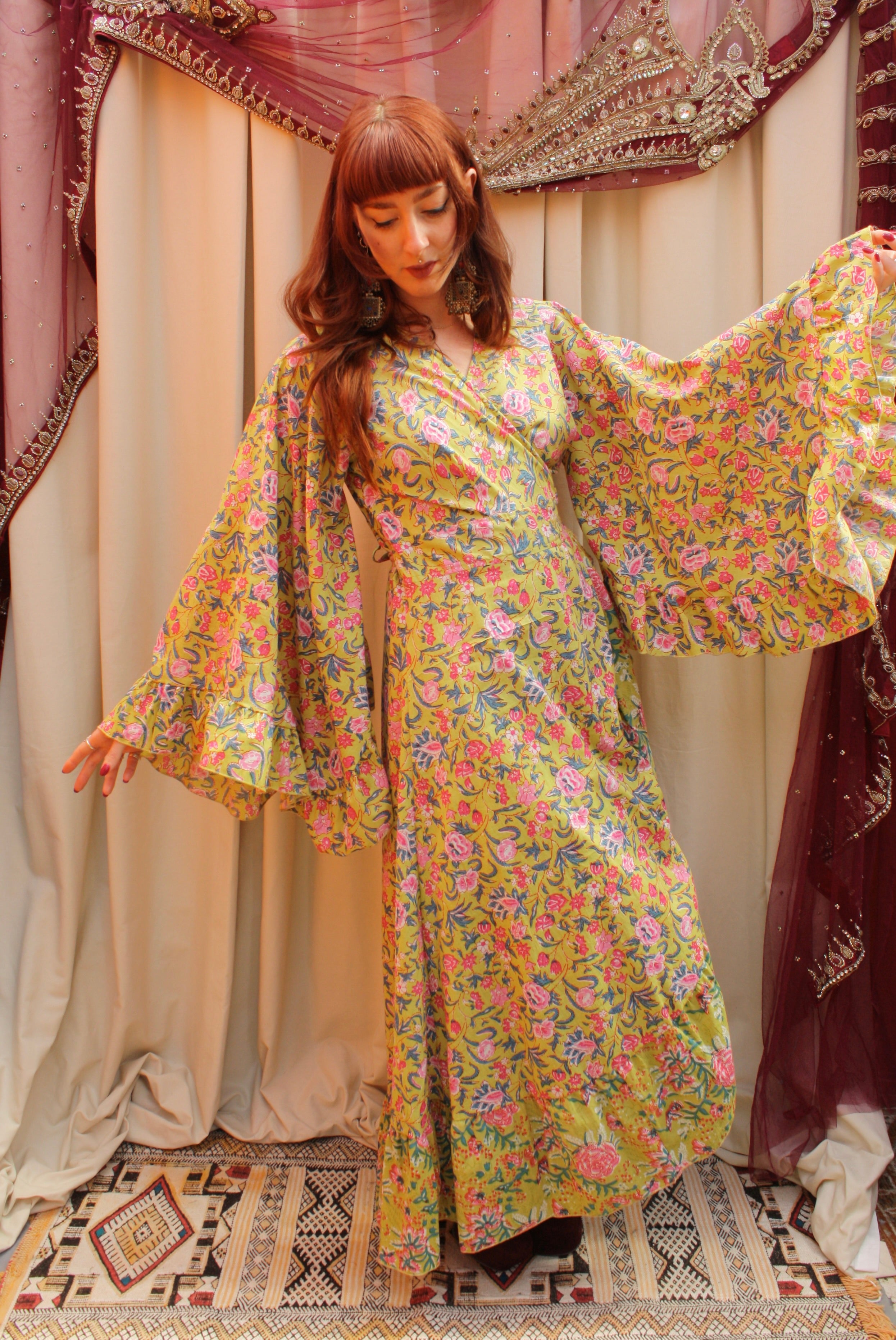 'Ostara' Cotton Wrap Dress