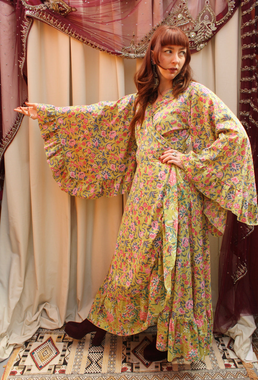 'Ostara' Cotton Wrap Dress