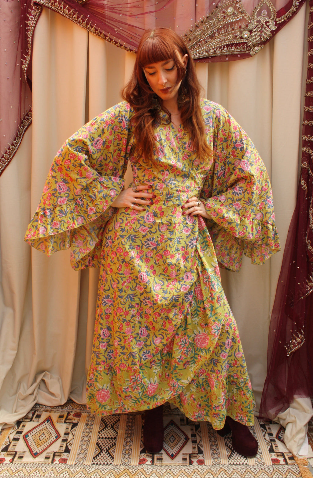 'Ostara' Cotton Wrap Dress