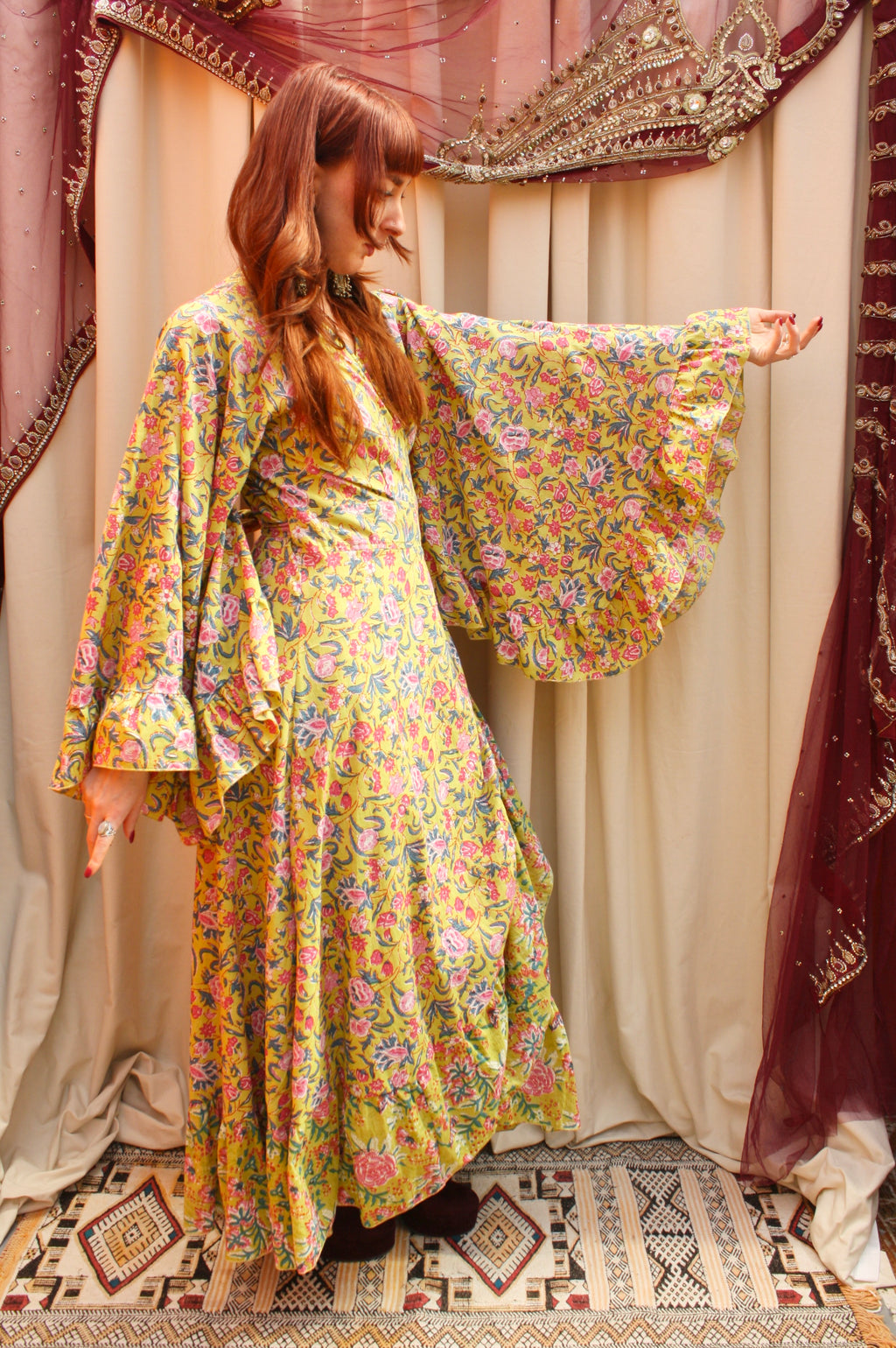 'Ostara' Cotton Wrap Dress