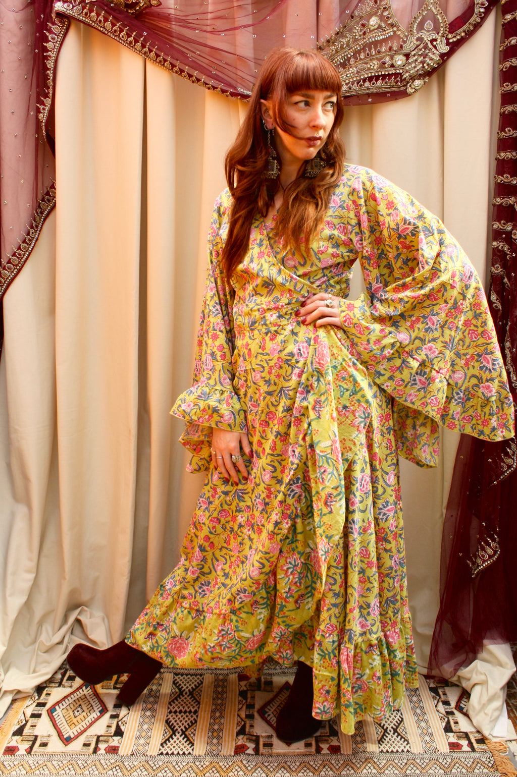 'Ostara' Cotton Wrap Dress