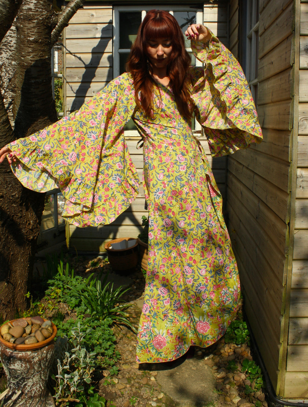 'Ostara' Cotton Wrap Dress