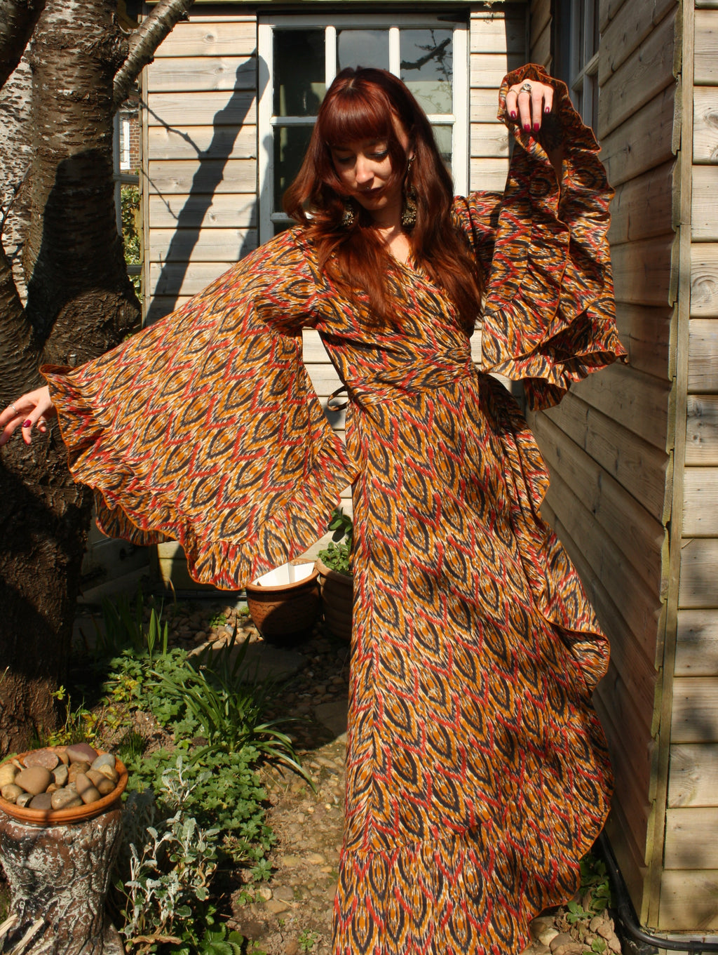 'Ostara' Cotton Wrap Dress
