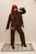 Vintage 70s Chocolate Suit