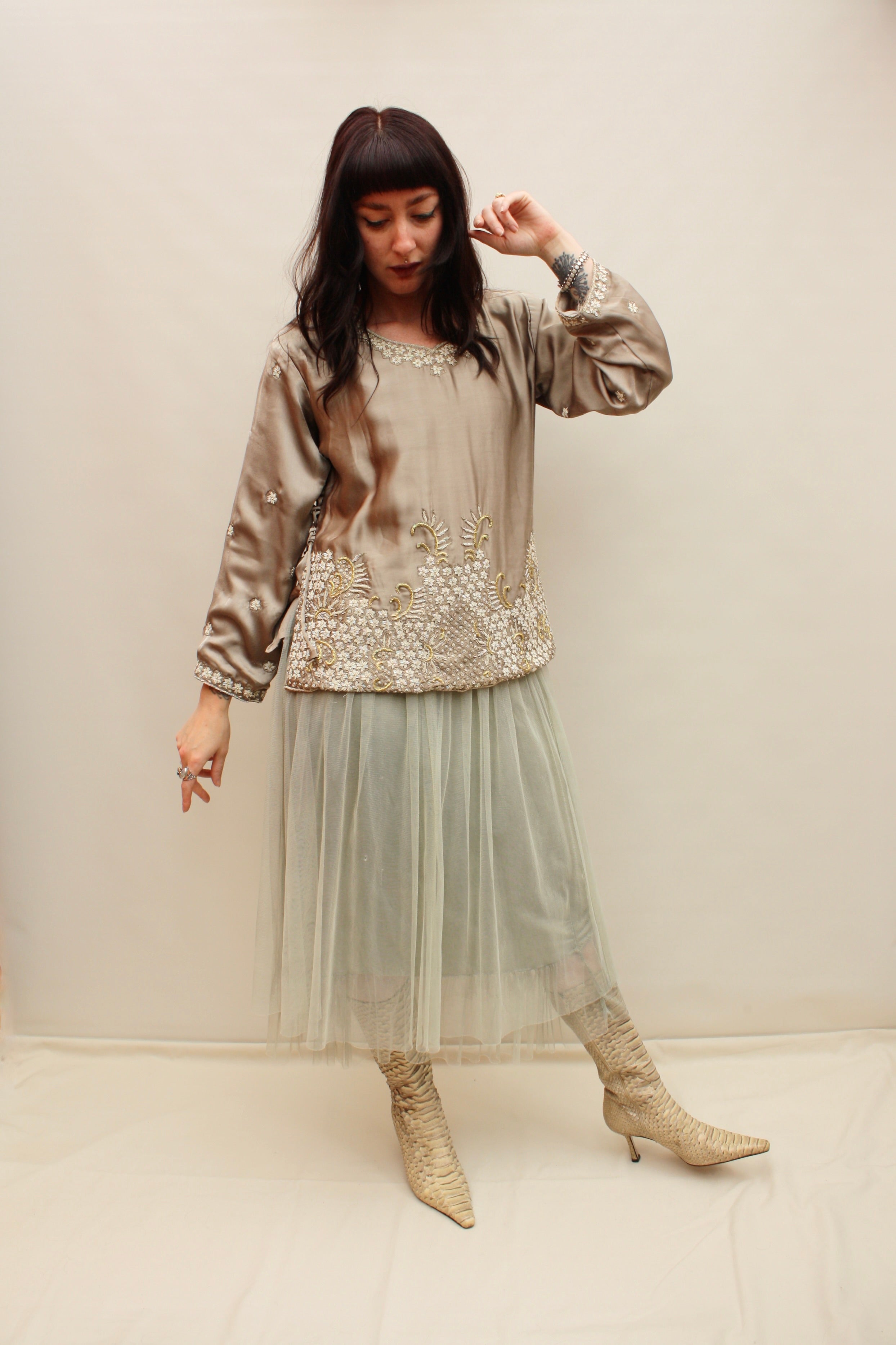 Vintage Indian Silk Blouse