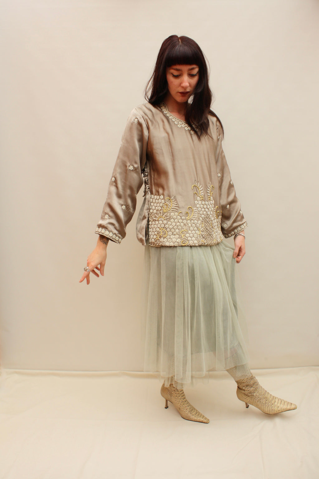 Vintage Indian Silk Blouse