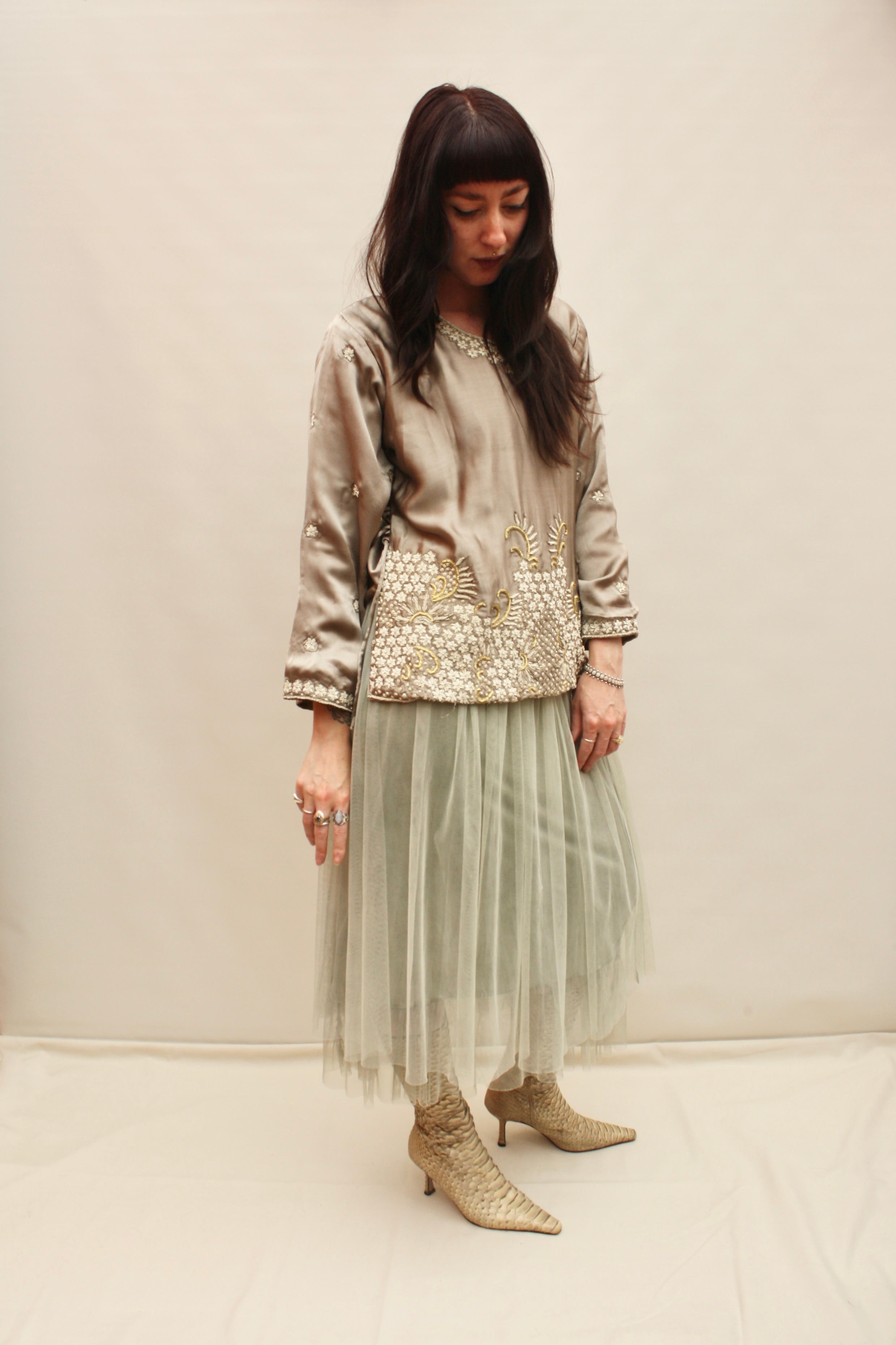 Vintage Indian Silk Blouse