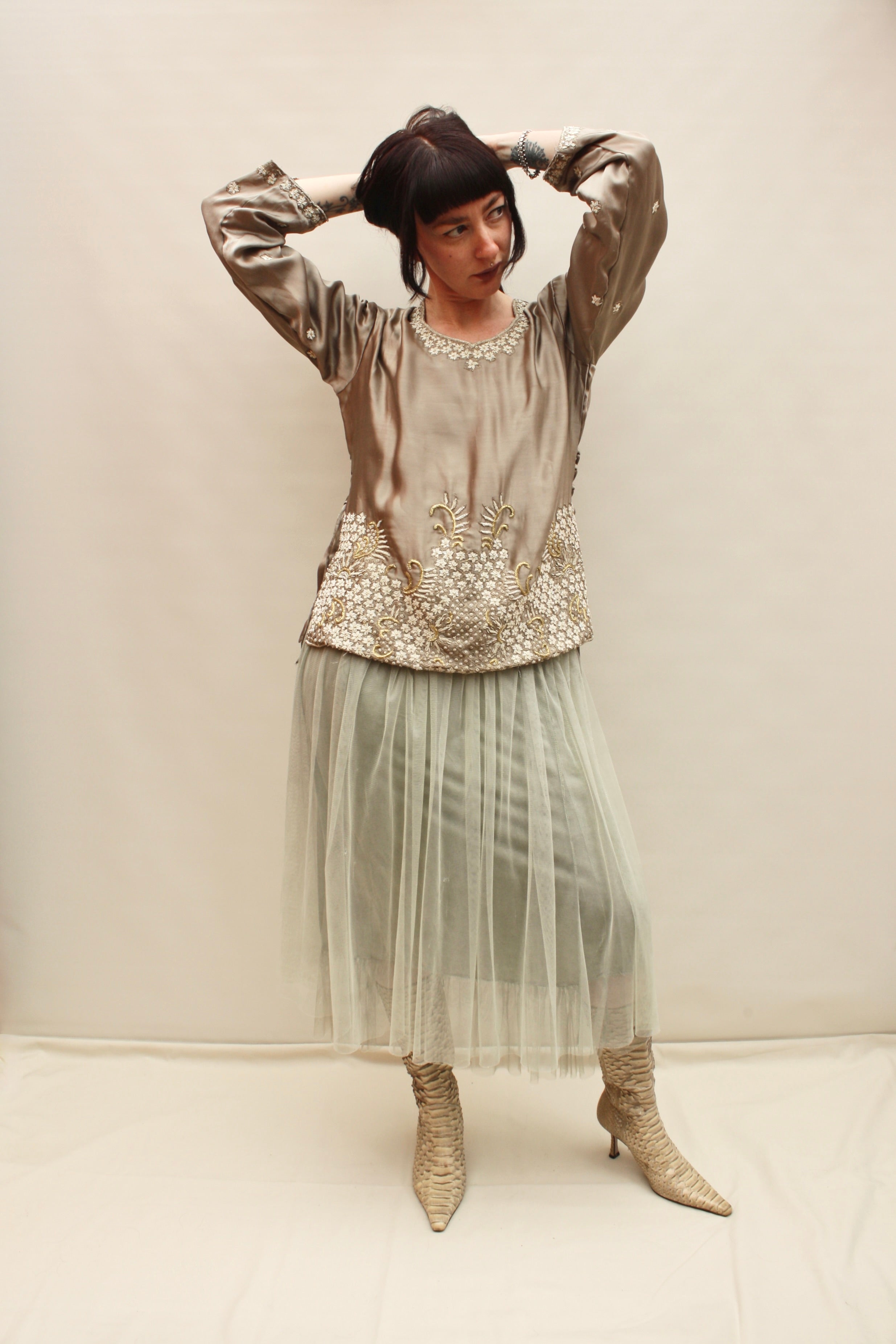 Vintage Indian Silk Blouse