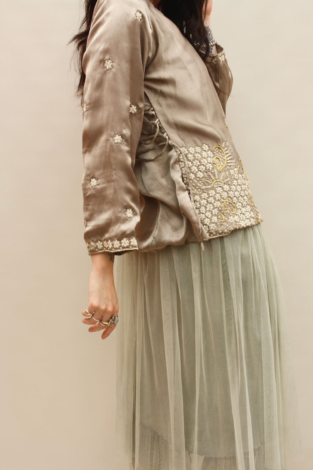 Vintage Indian Silk Blouse