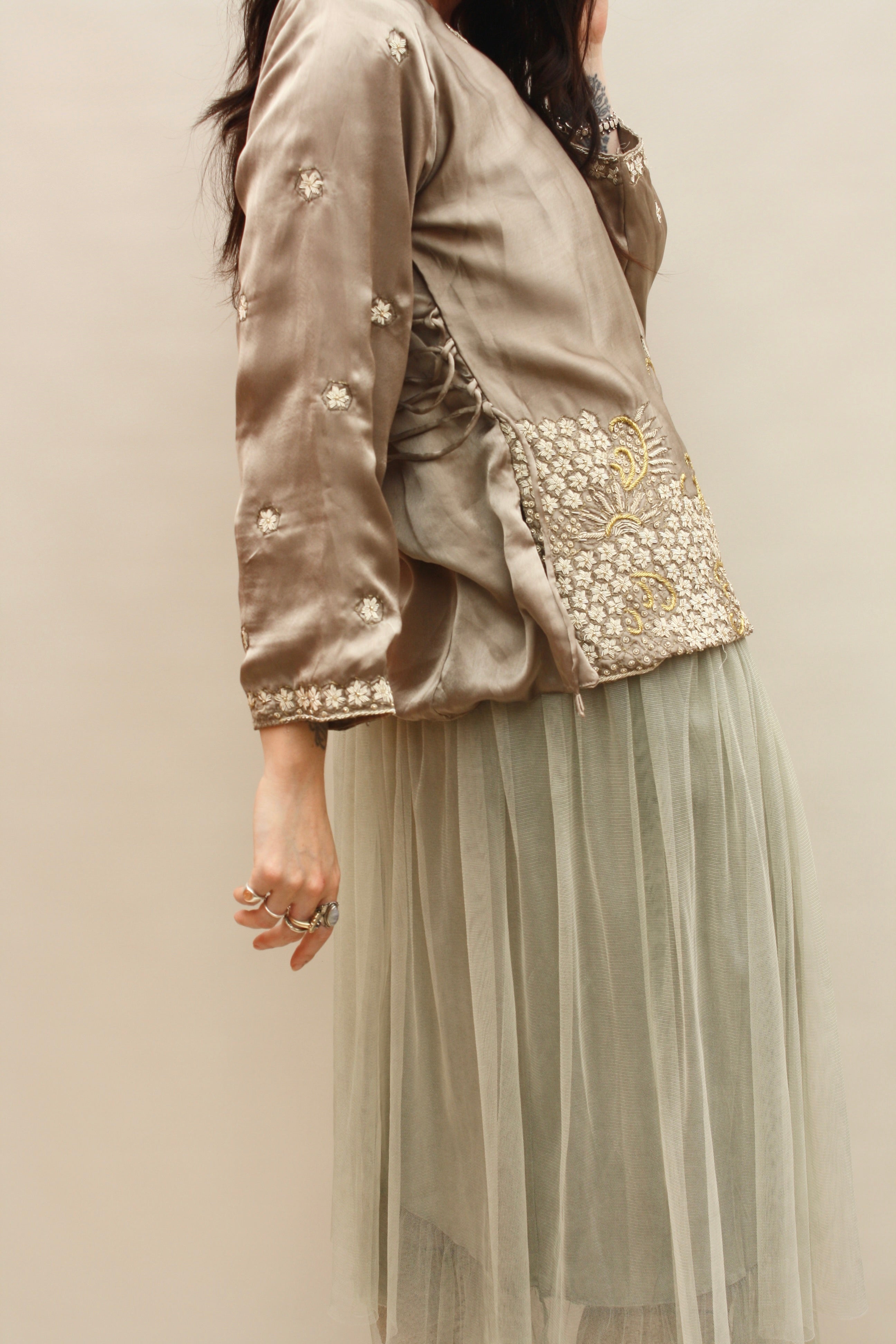 Vintage Indian Silk Blouse