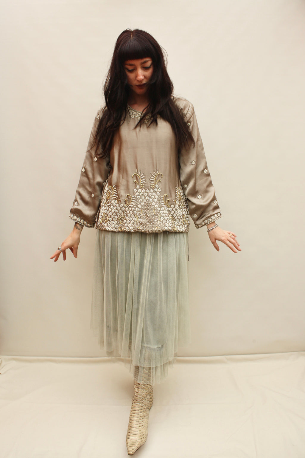 Vintage Indian Silk Blouse