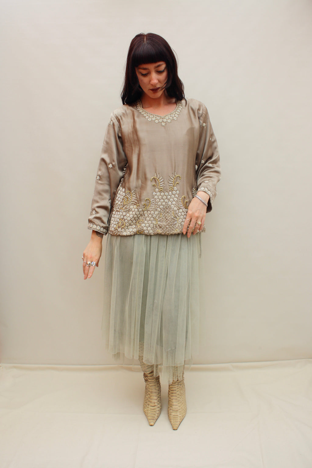 Vintage Indian Silk Blouse