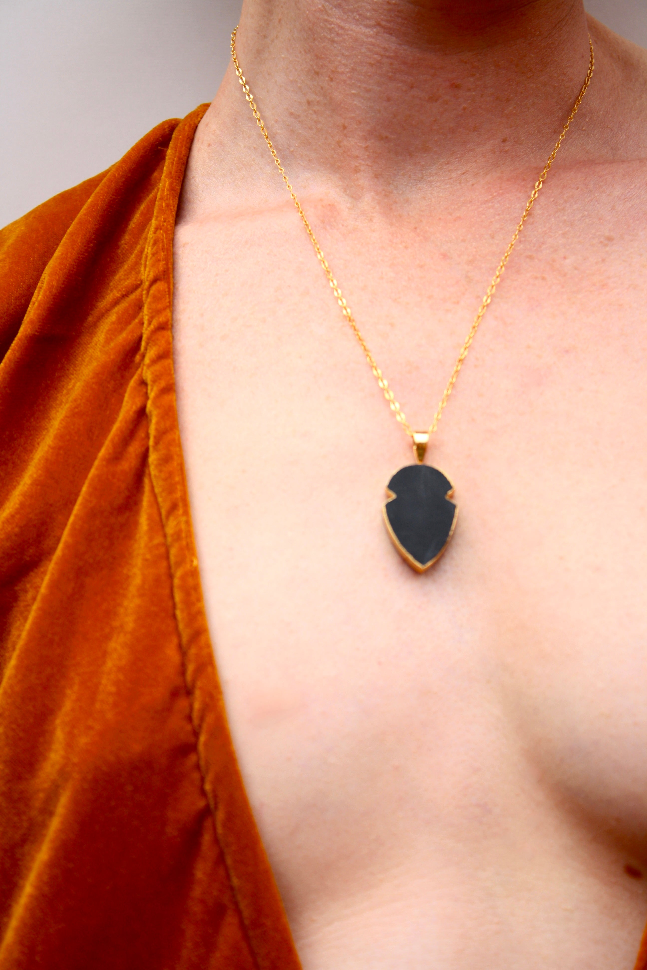Onyx Gold Necklace