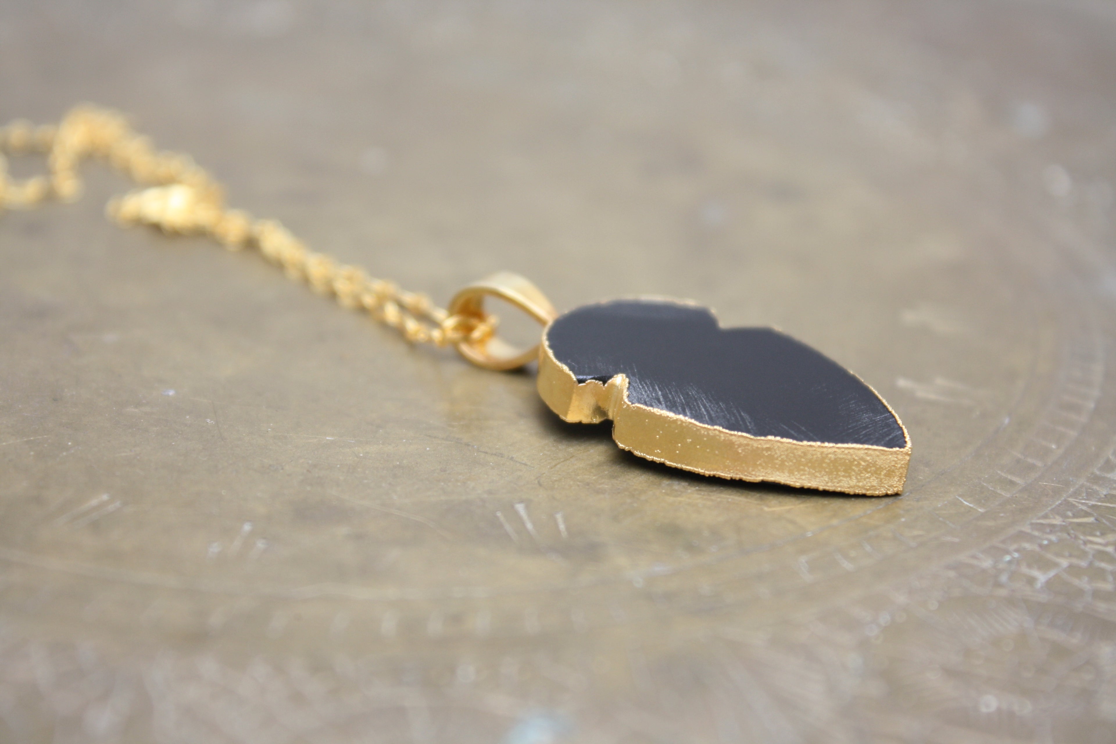 Onyx Gold Necklace