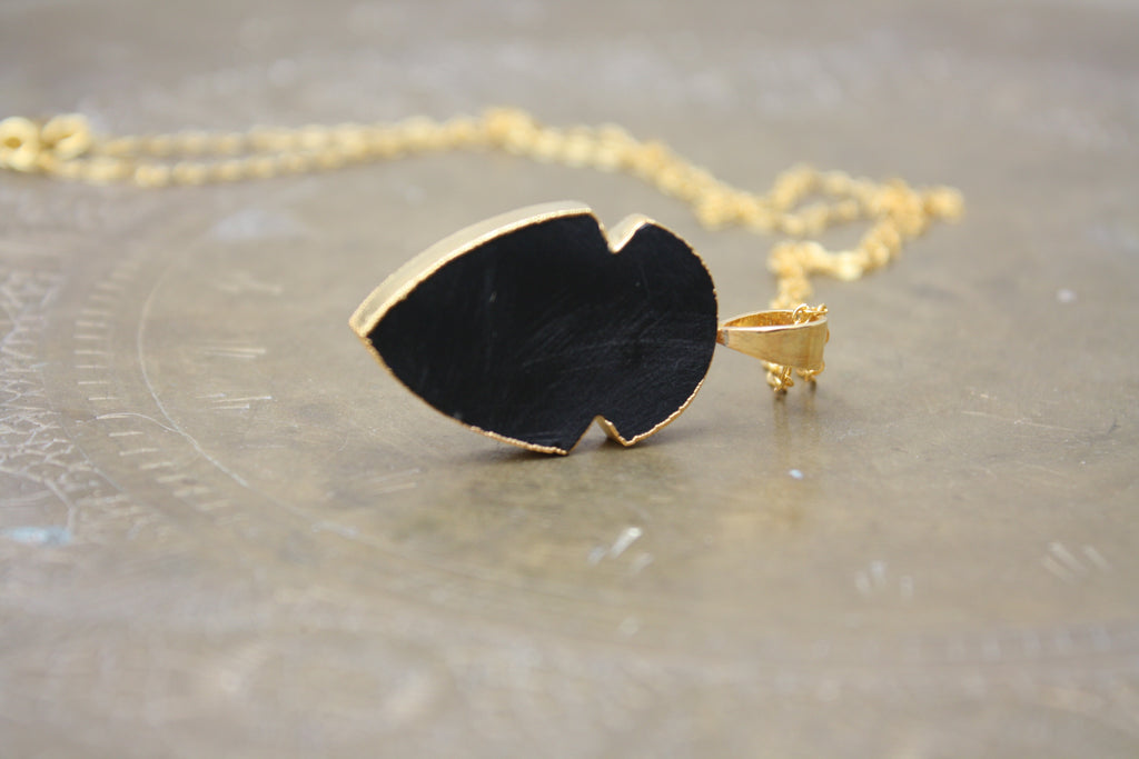 Onyx Gold Necklace