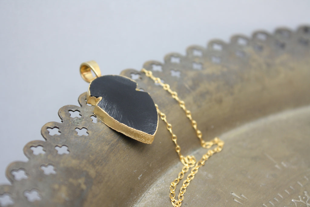 Onyx Gold Necklace
