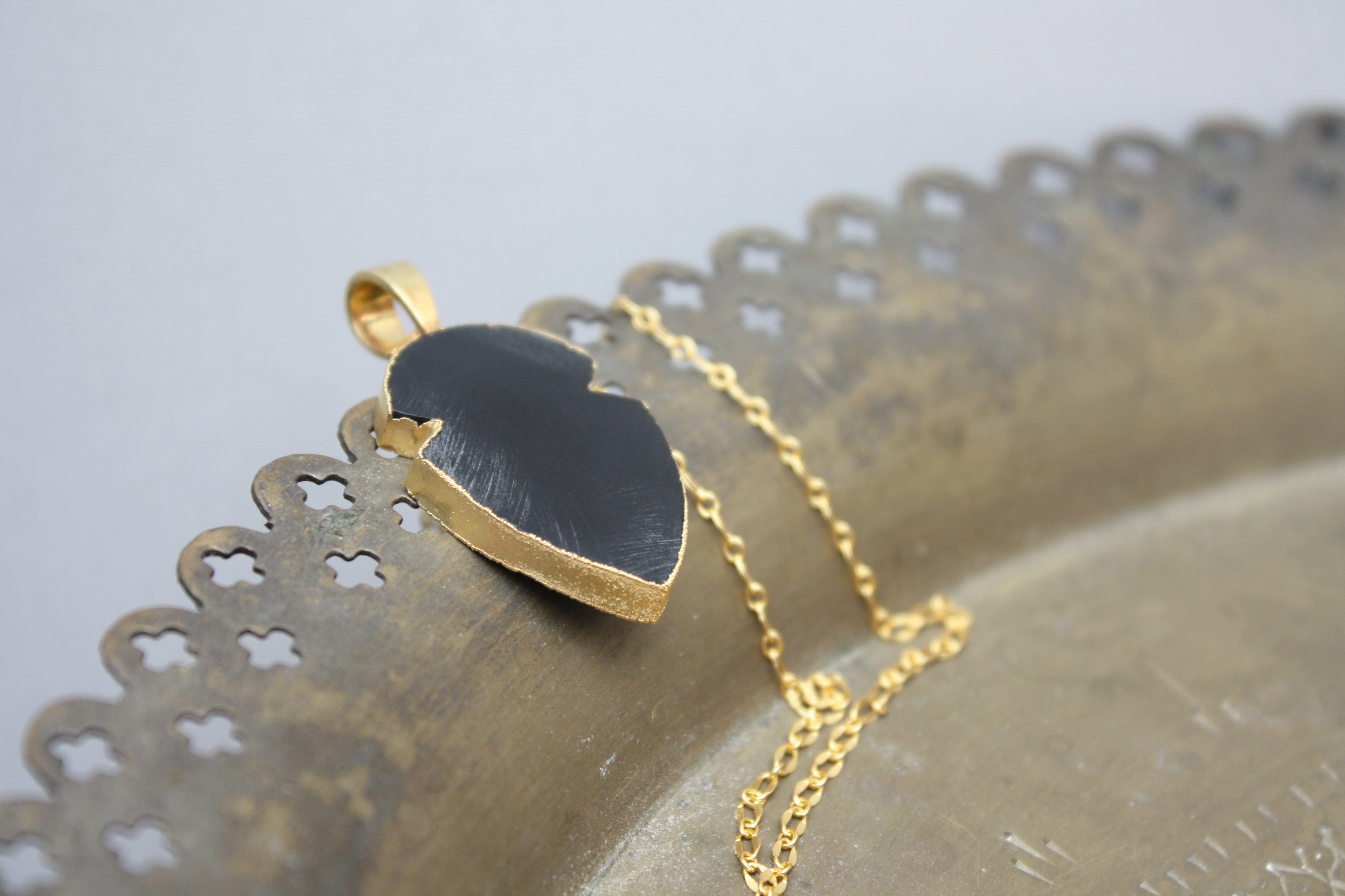 Onyx Gold Necklace