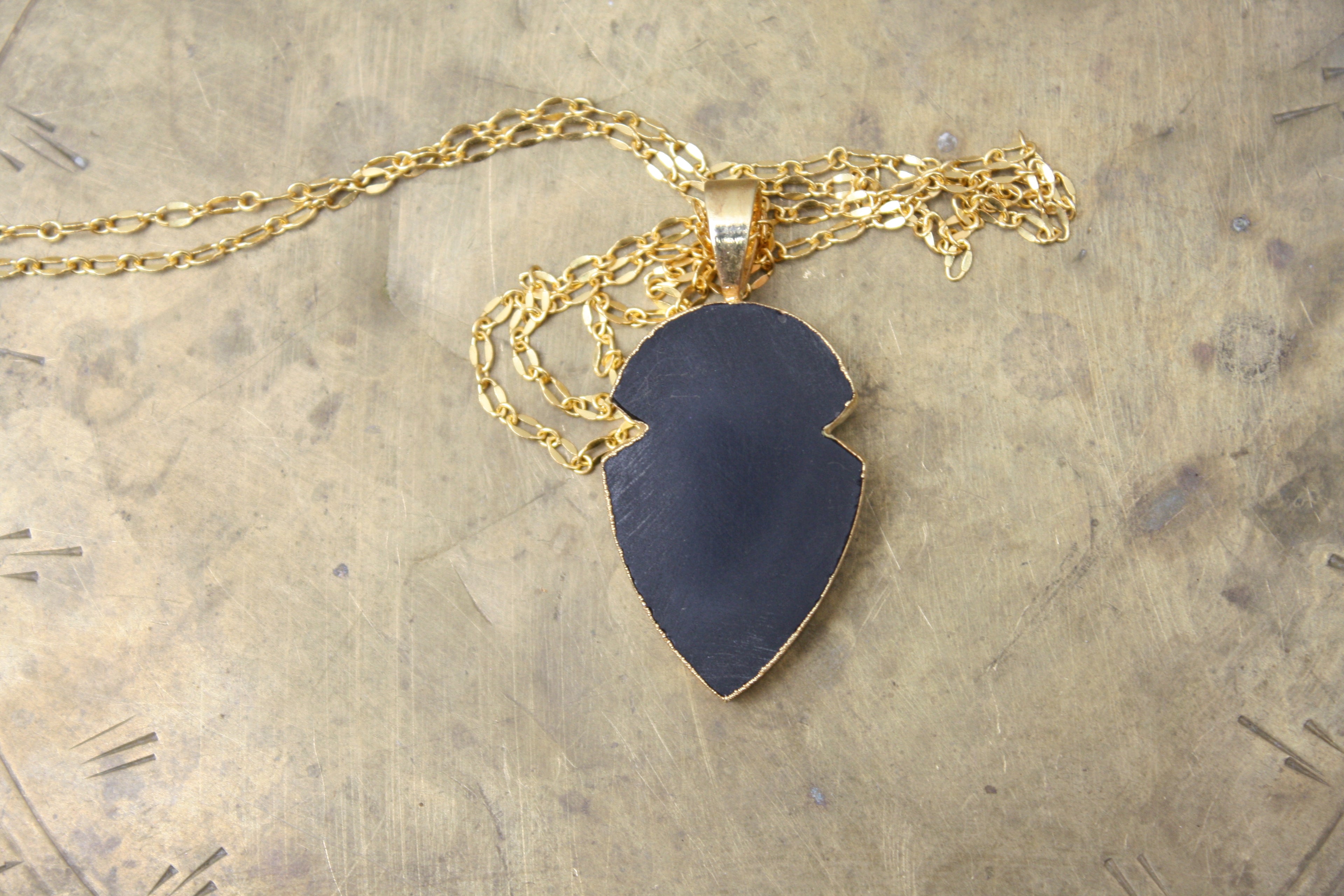 Onyx Gold Necklace