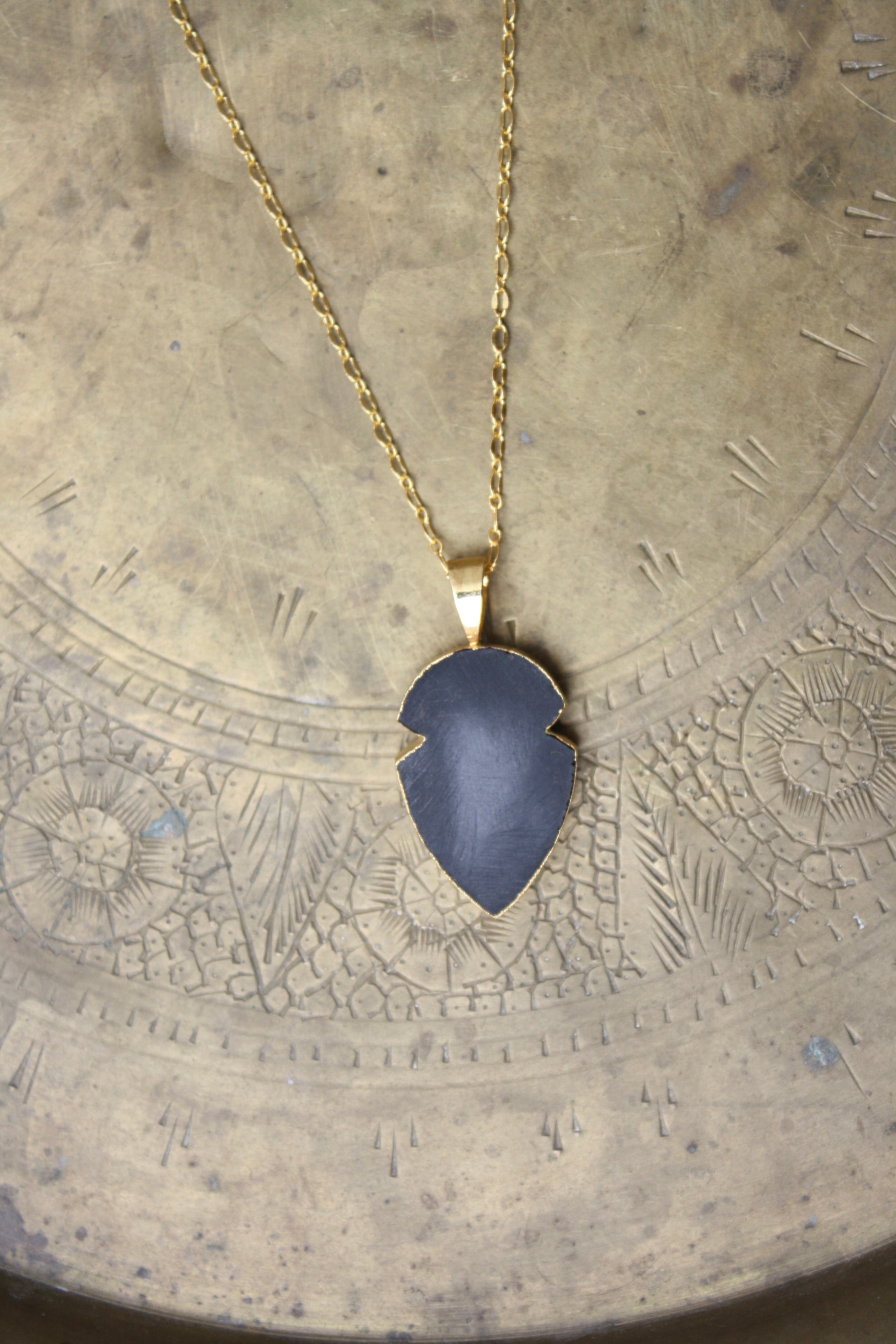 Onyx Gold Necklace