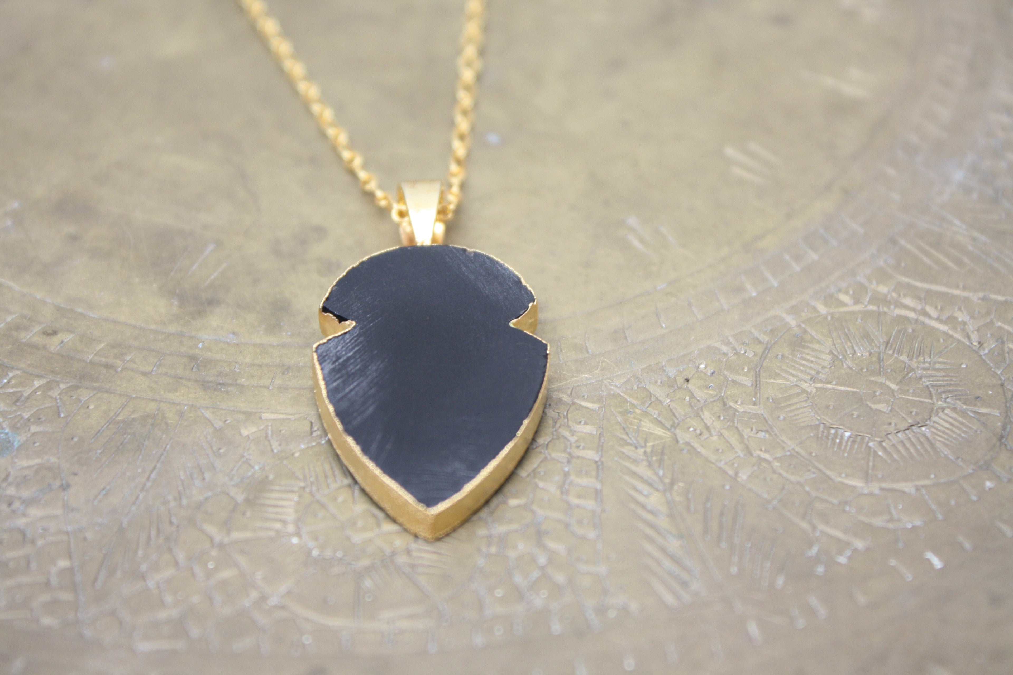 Onyx Gold Necklace
