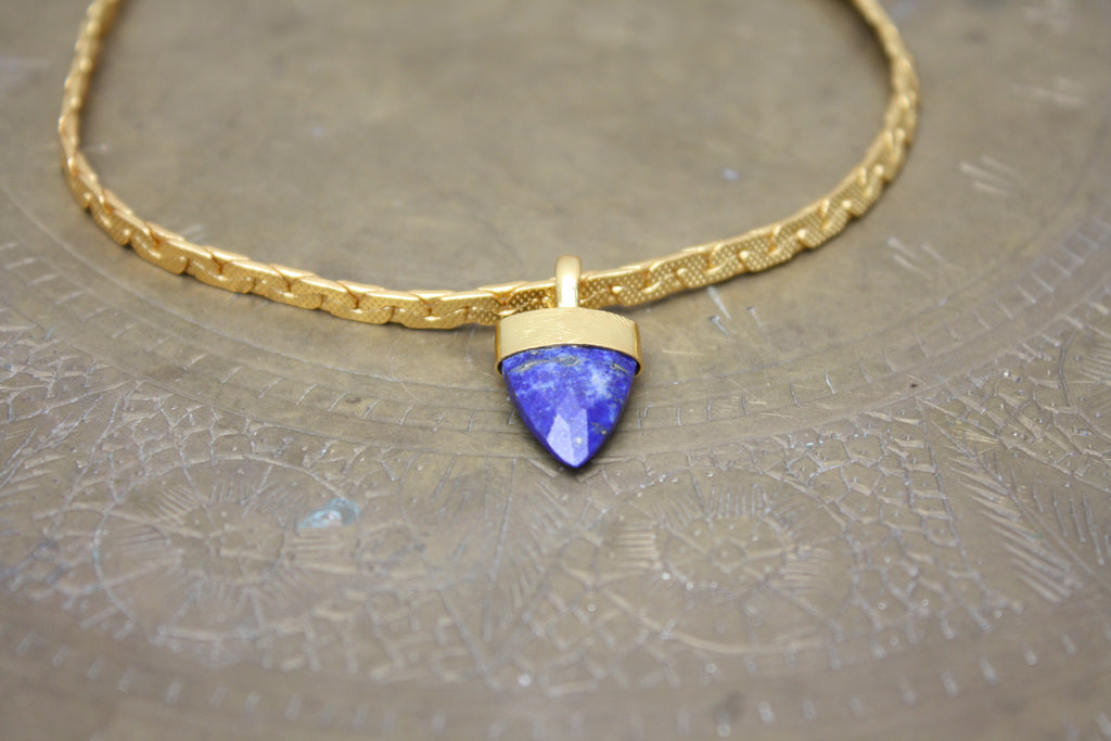 Lapis Lazuli Gold Necklace