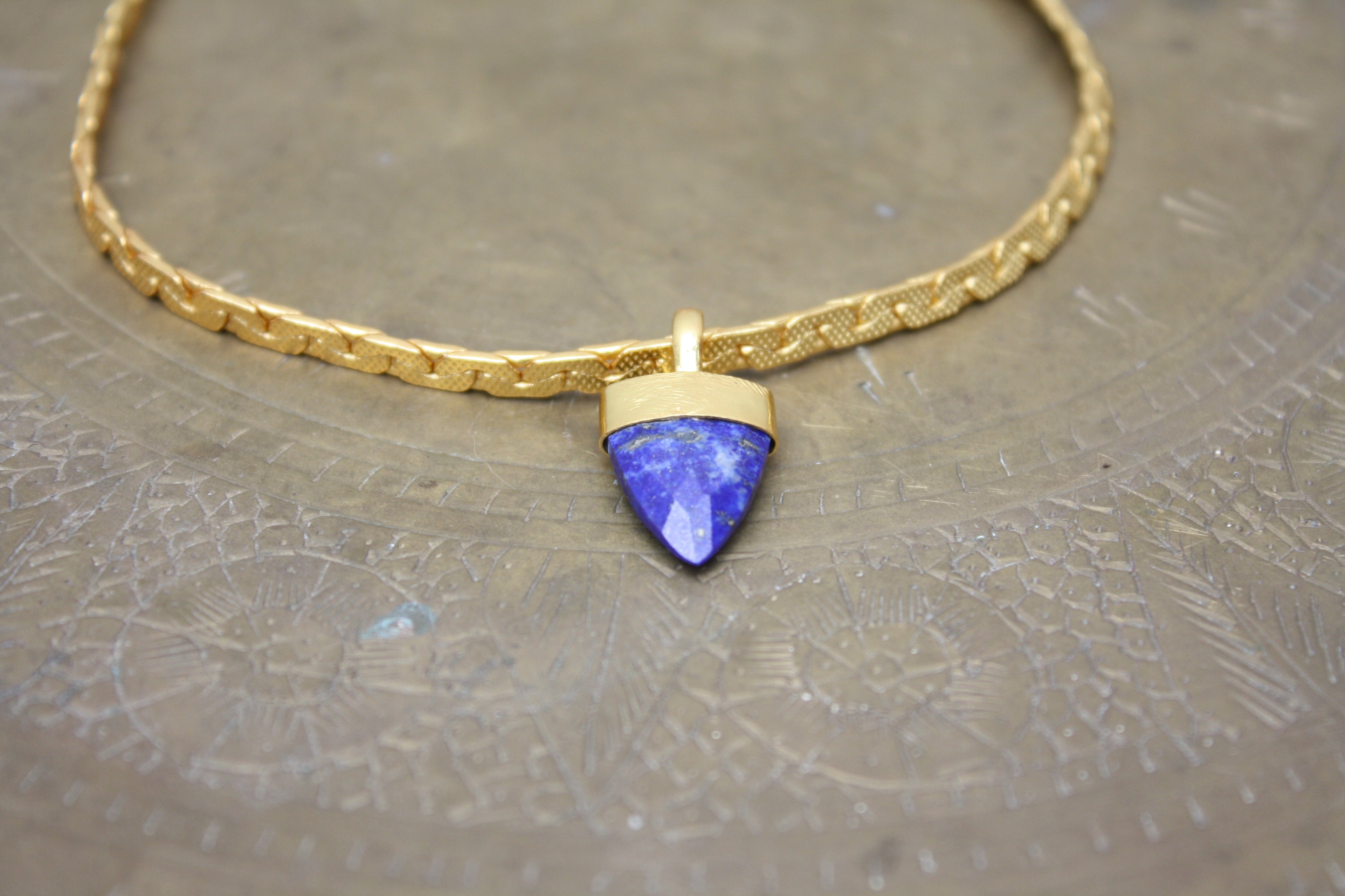 Lapis Lazuli Gold Necklace