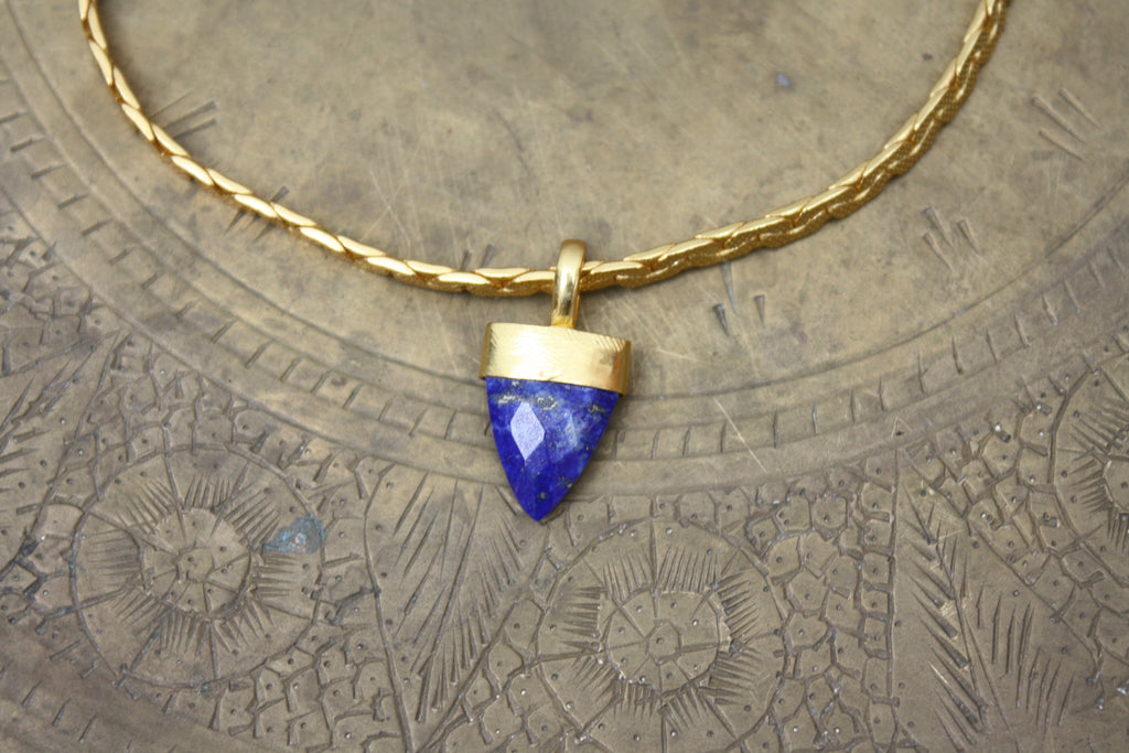 Lapis Lazuli Gold Necklace