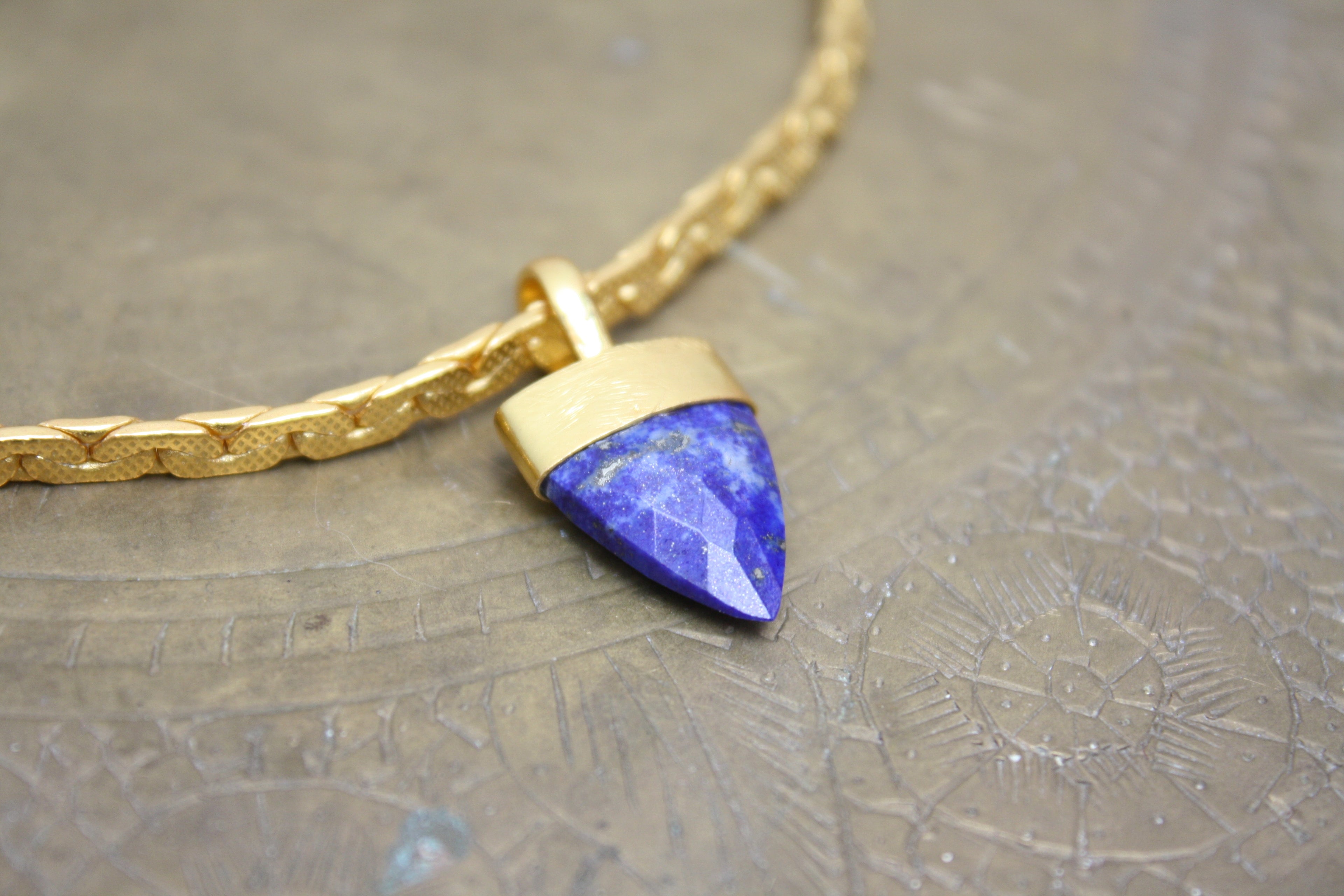 Lapis Lazuli Gold Necklace