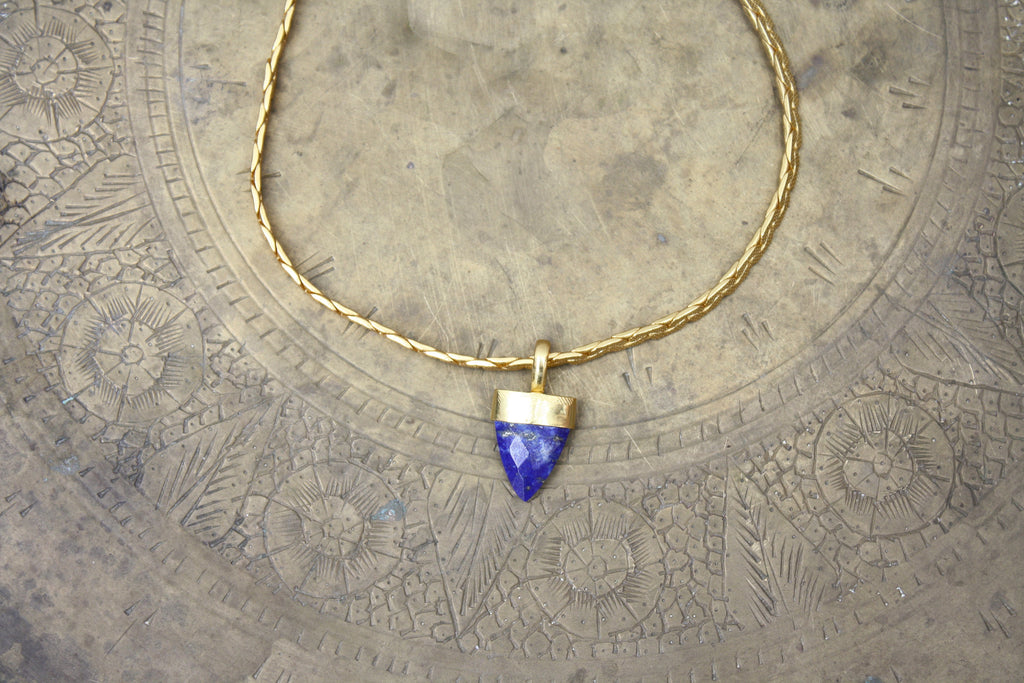 Lapis Lazuli Gold Necklace