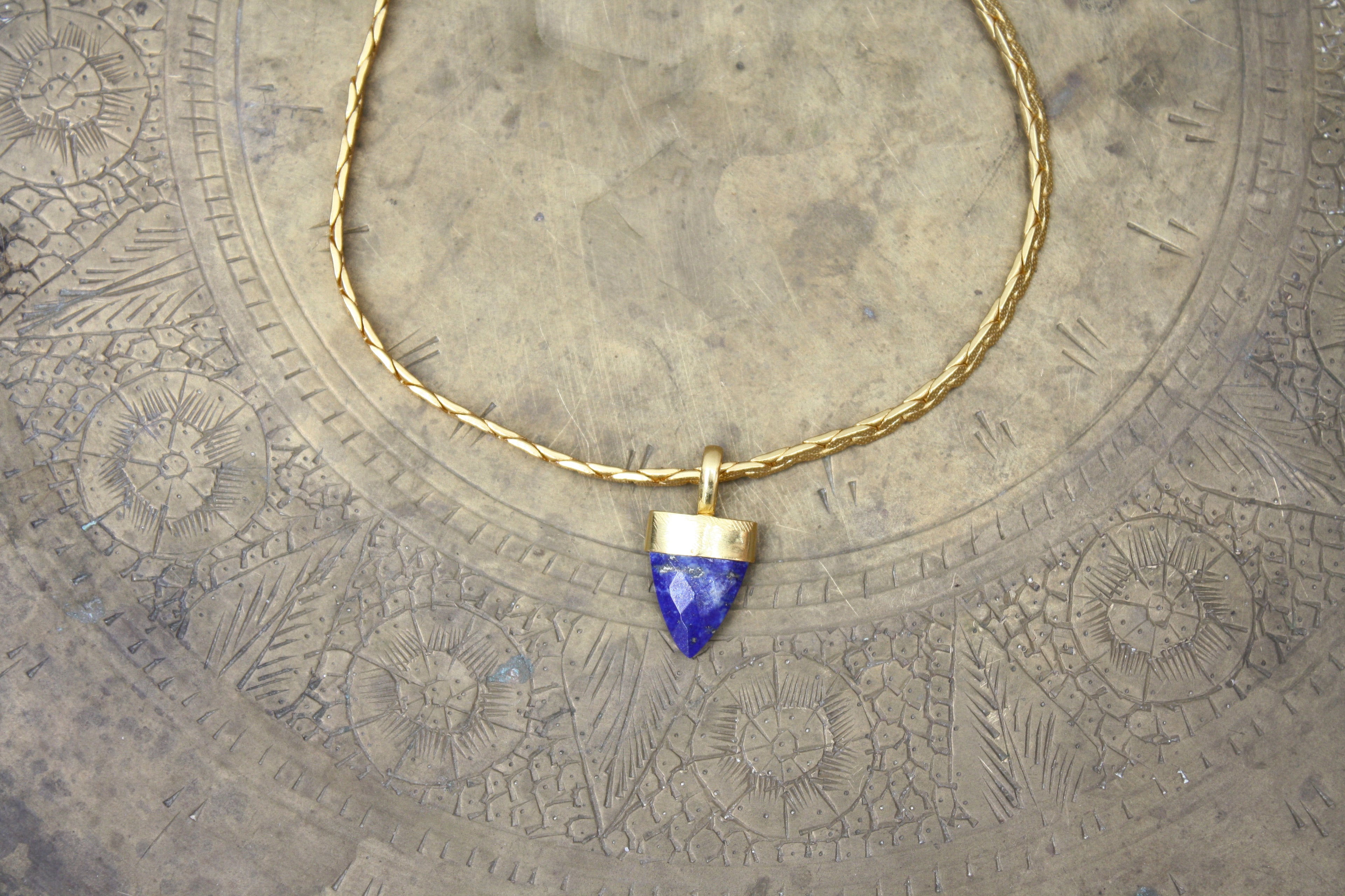 Lapis Lazuli Gold Necklace
