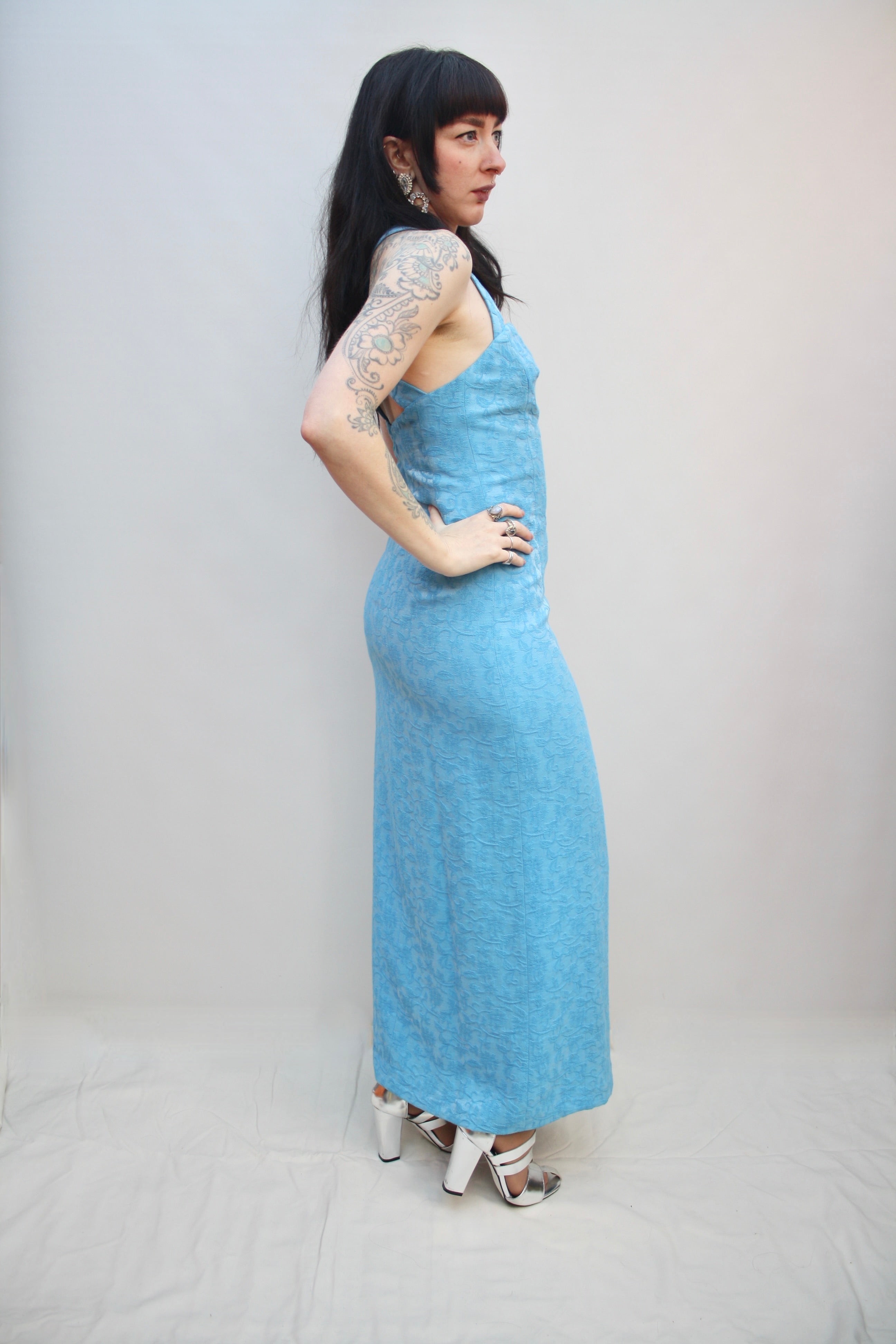 Vintage 90s X Back Dress