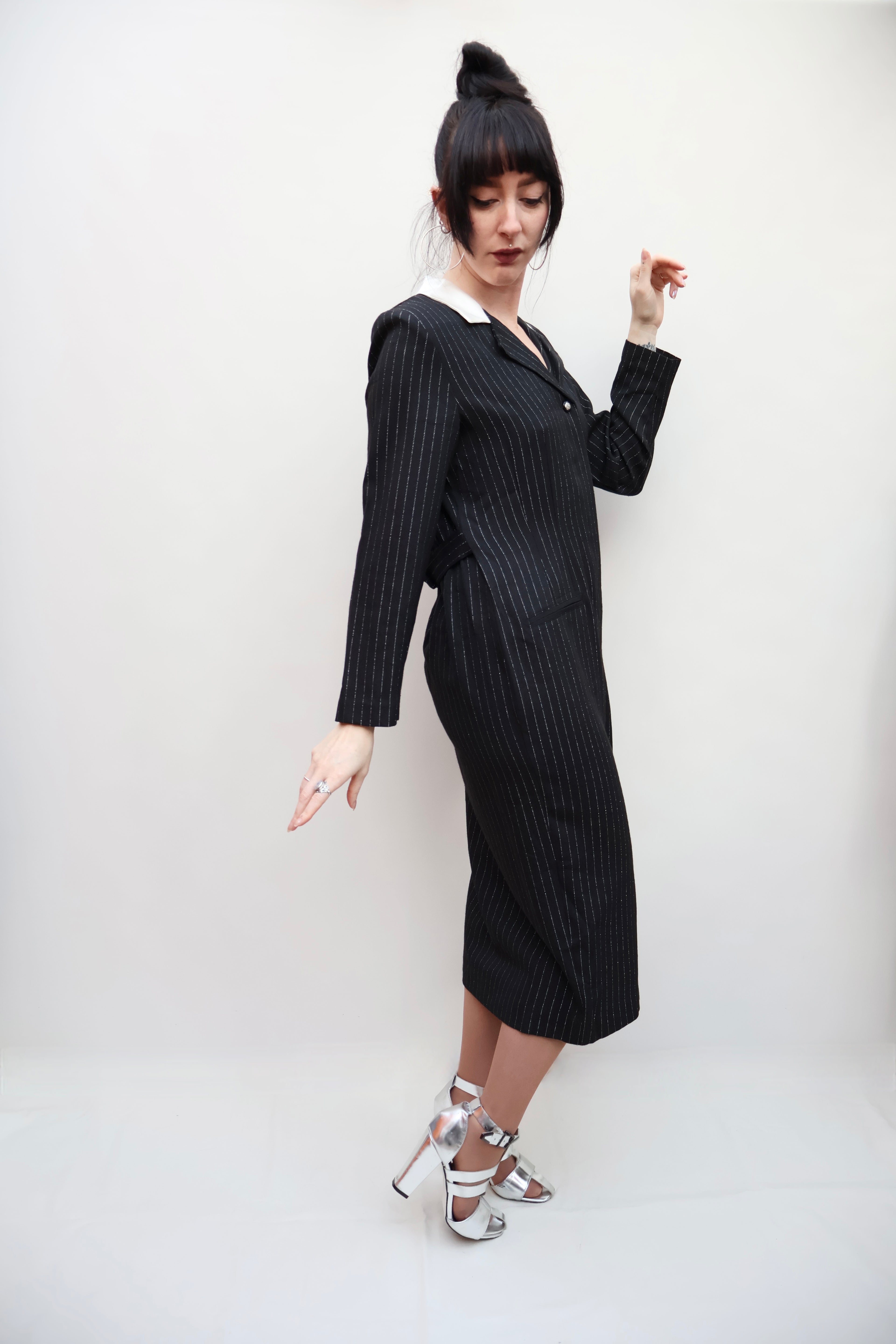 Vintage Pinstripe Dress