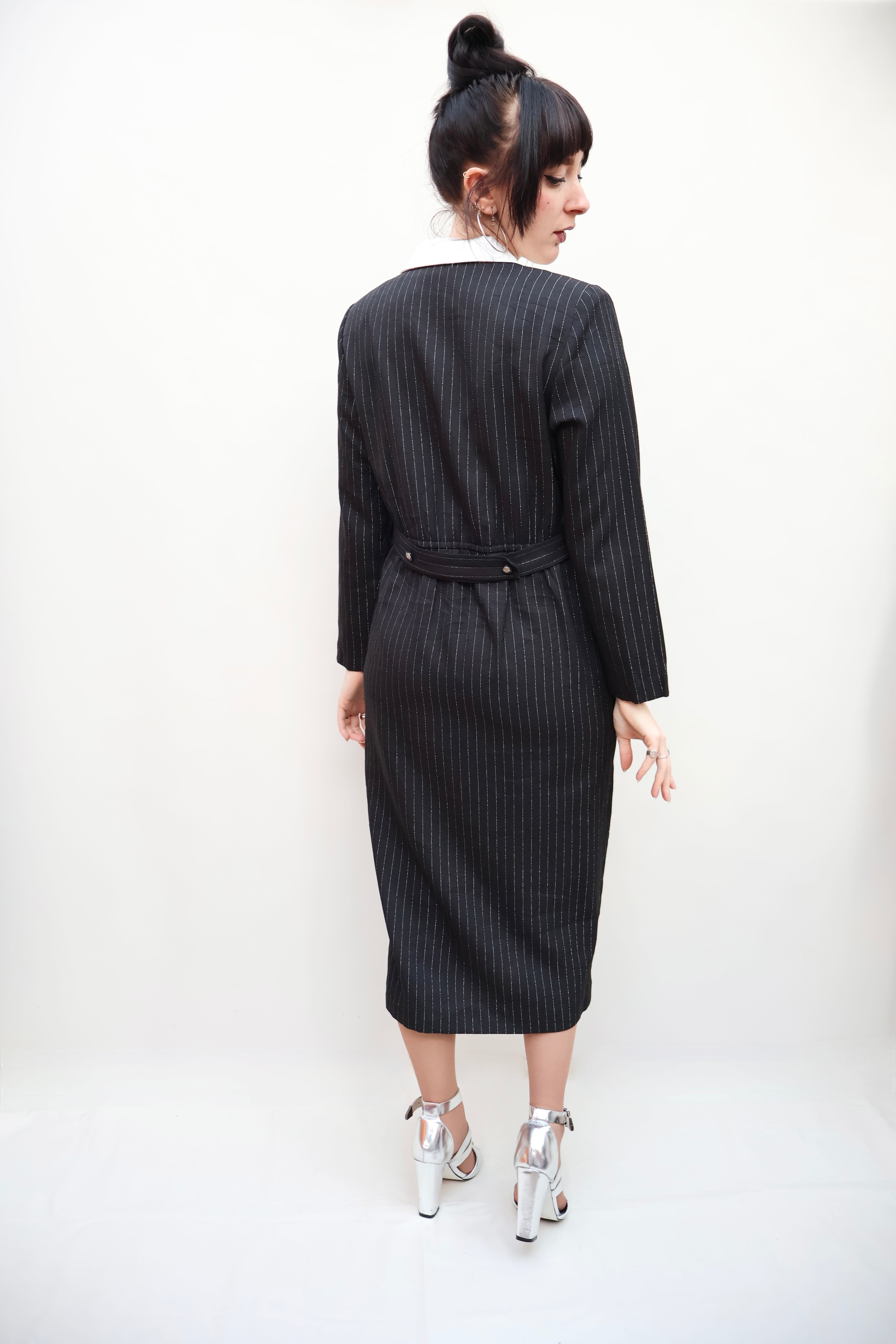 Vintage Pinstripe Dress