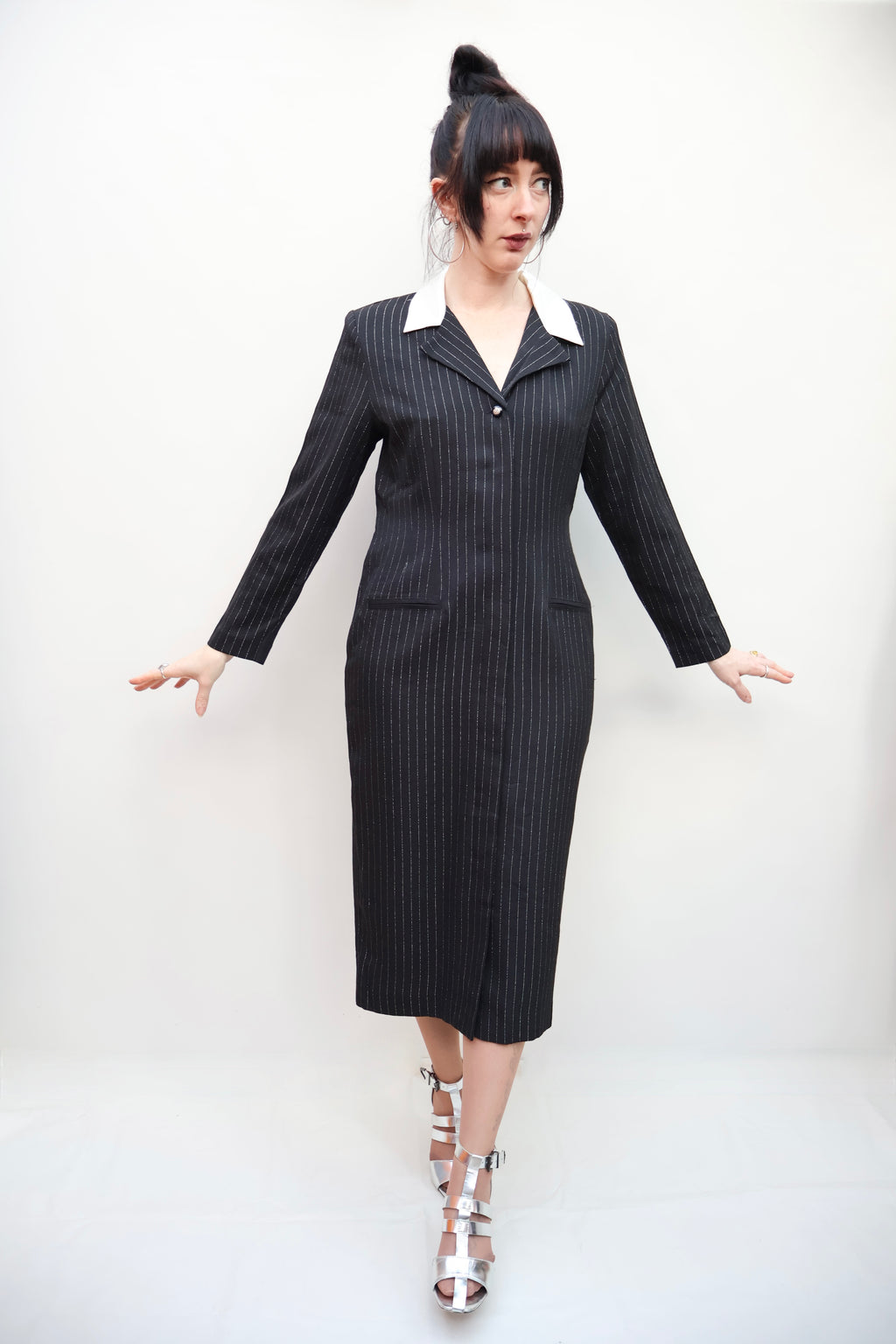 Vintage Pinstripe Dress