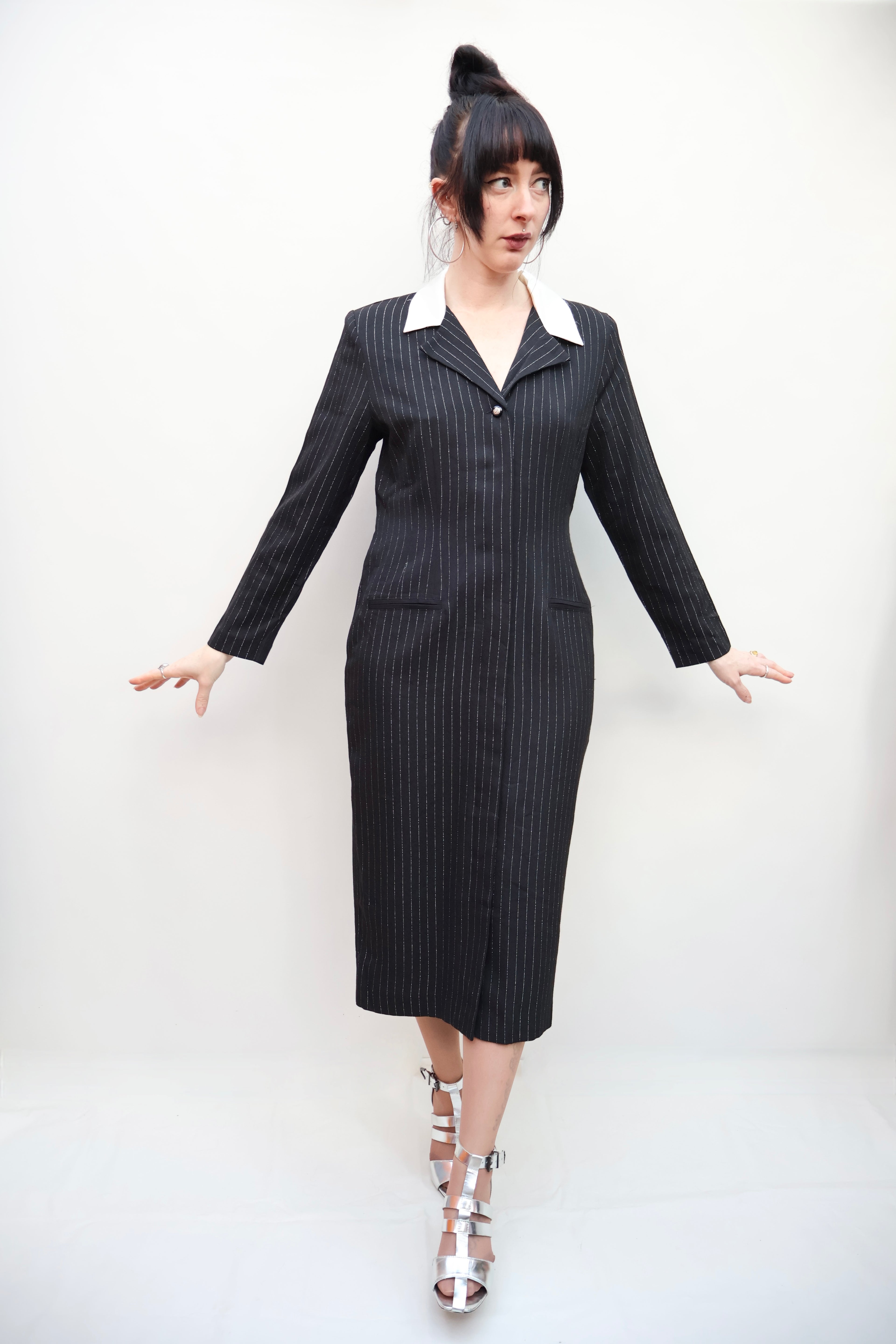 Vintage Pinstripe Dress