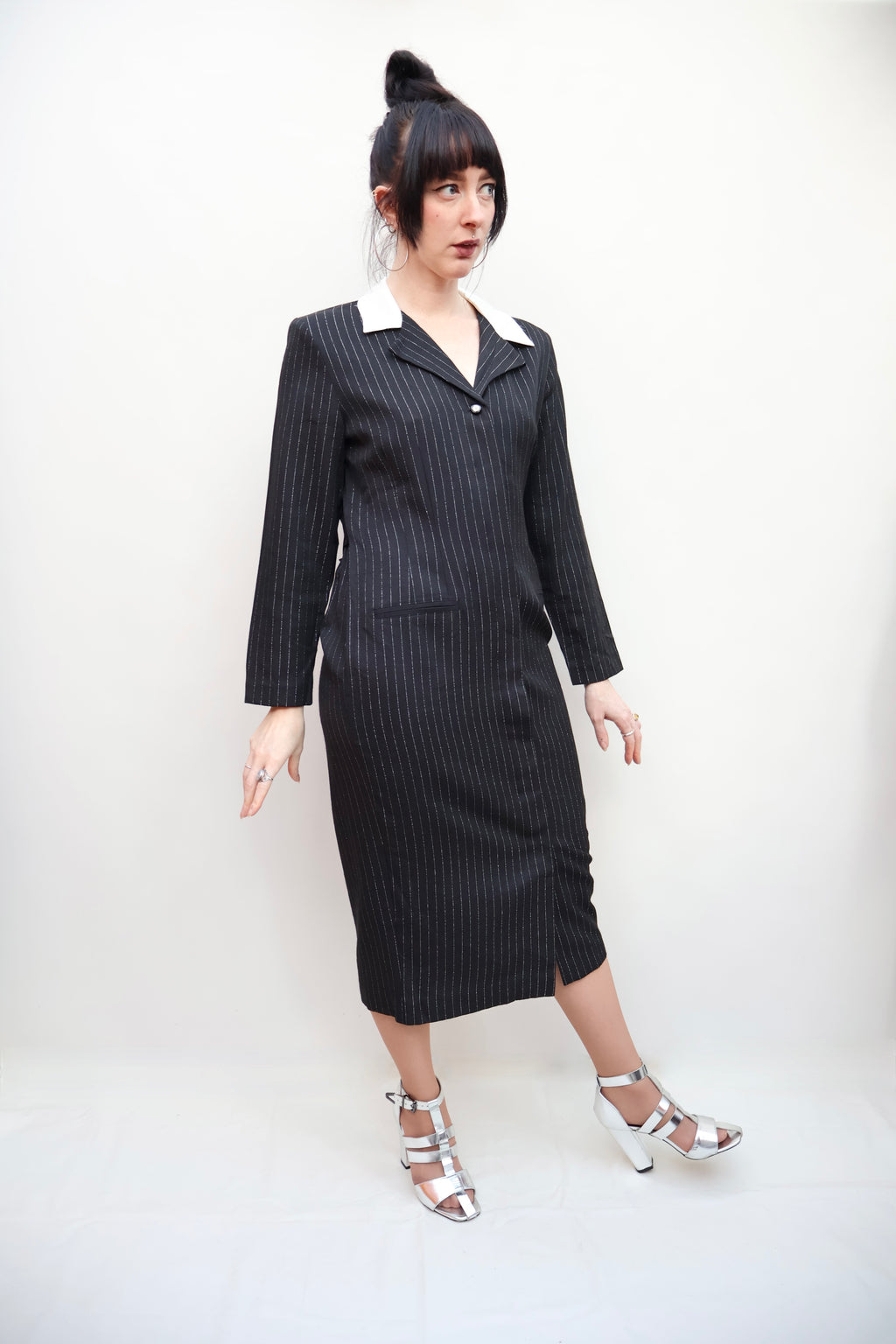 Vintage Pinstripe Dress
