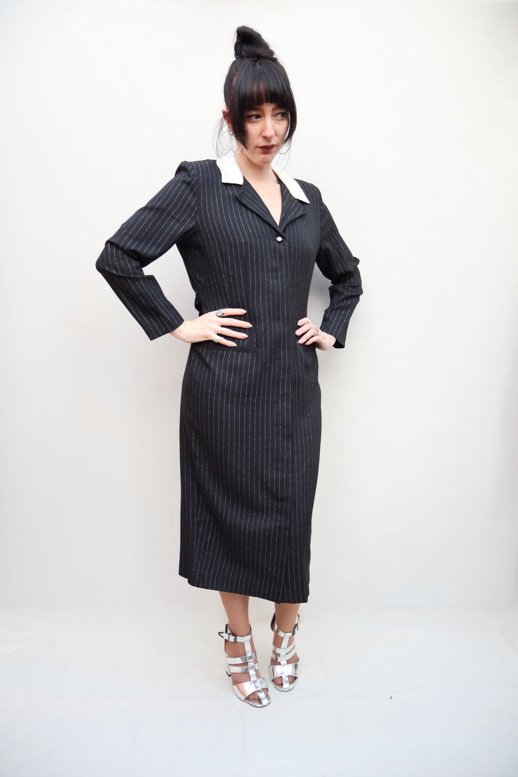 Vintage Pinstripe Dress