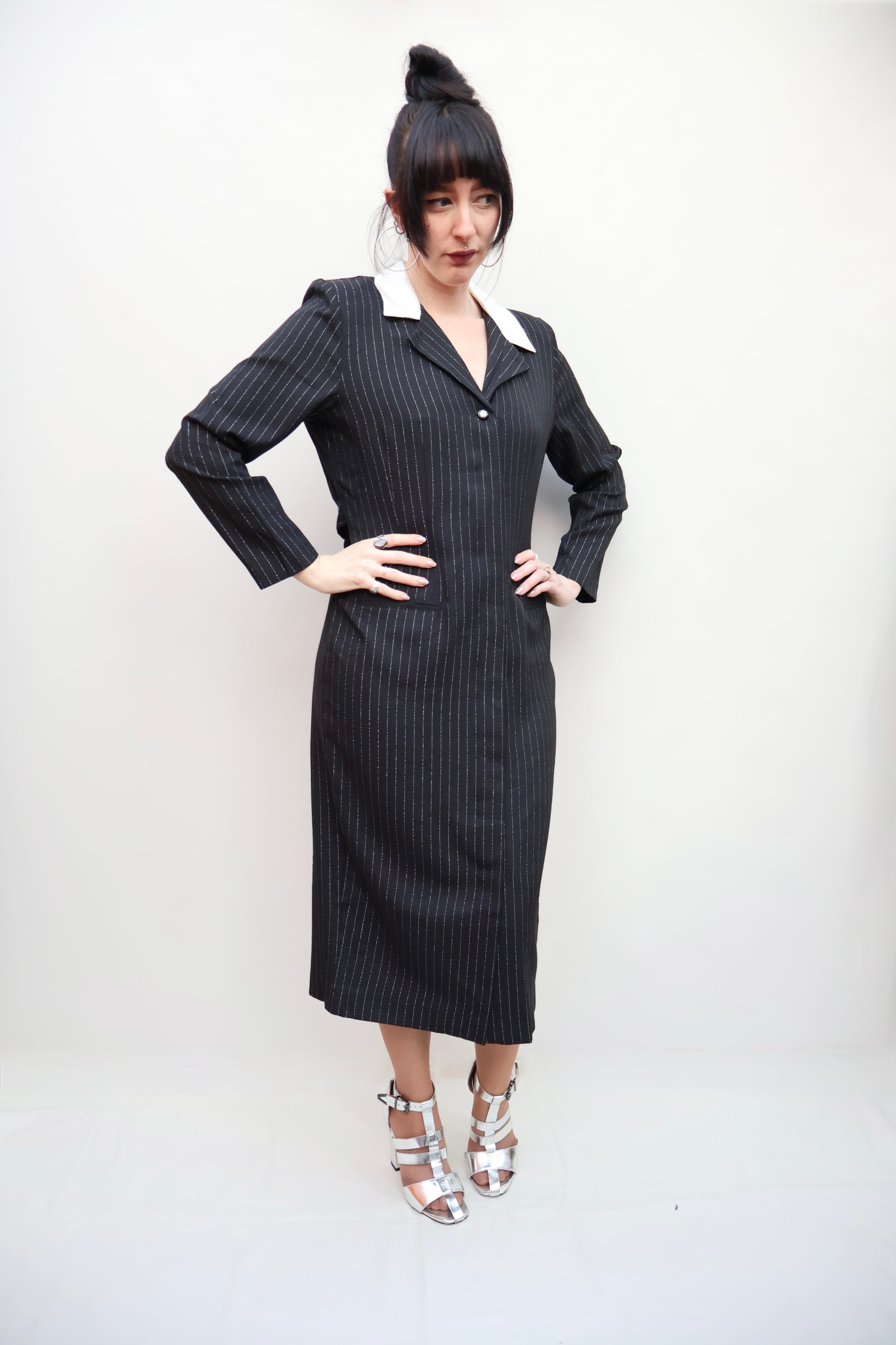 Vintage Pinstripe Dress