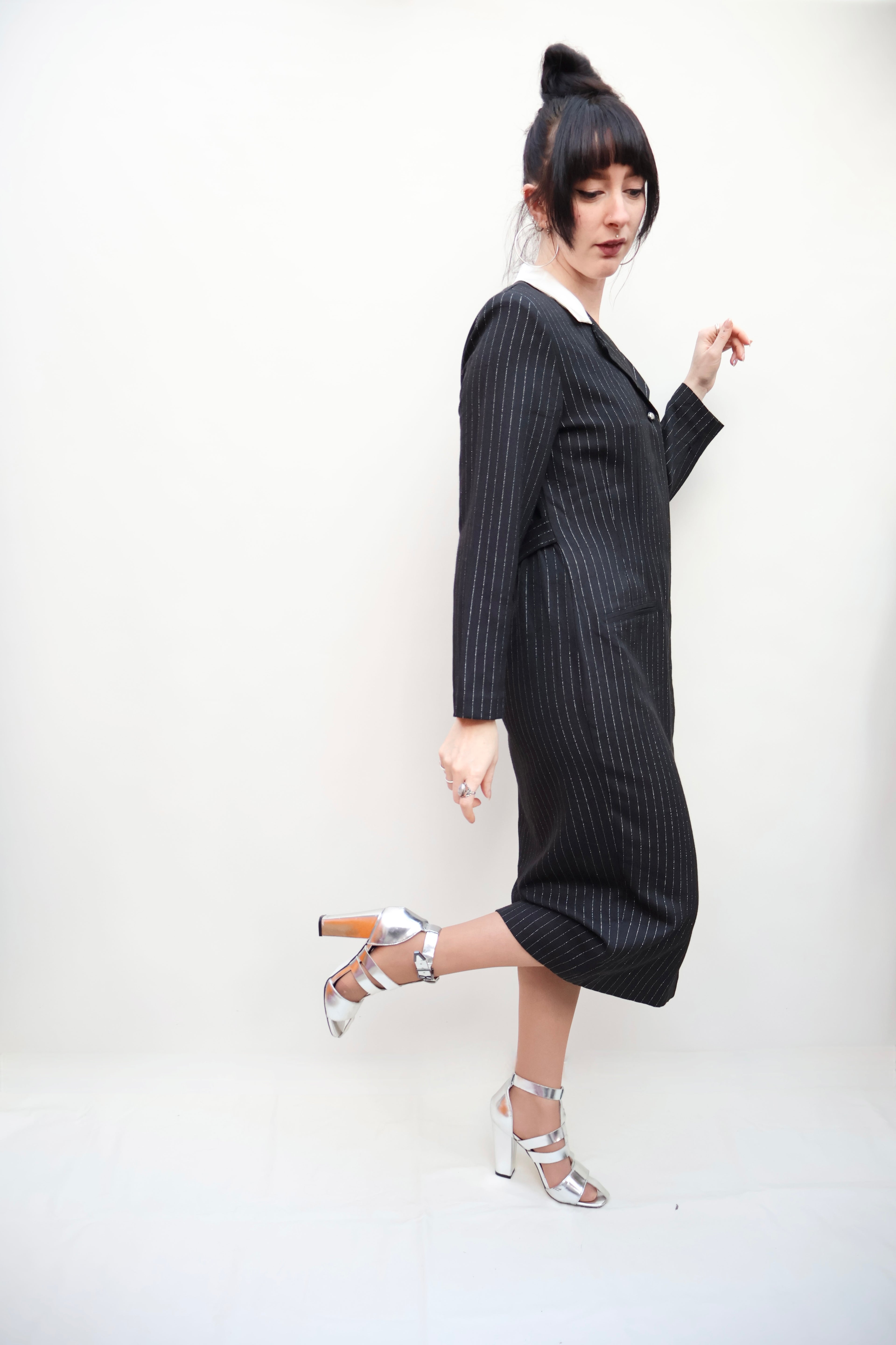 Vintage Pinstripe Dress