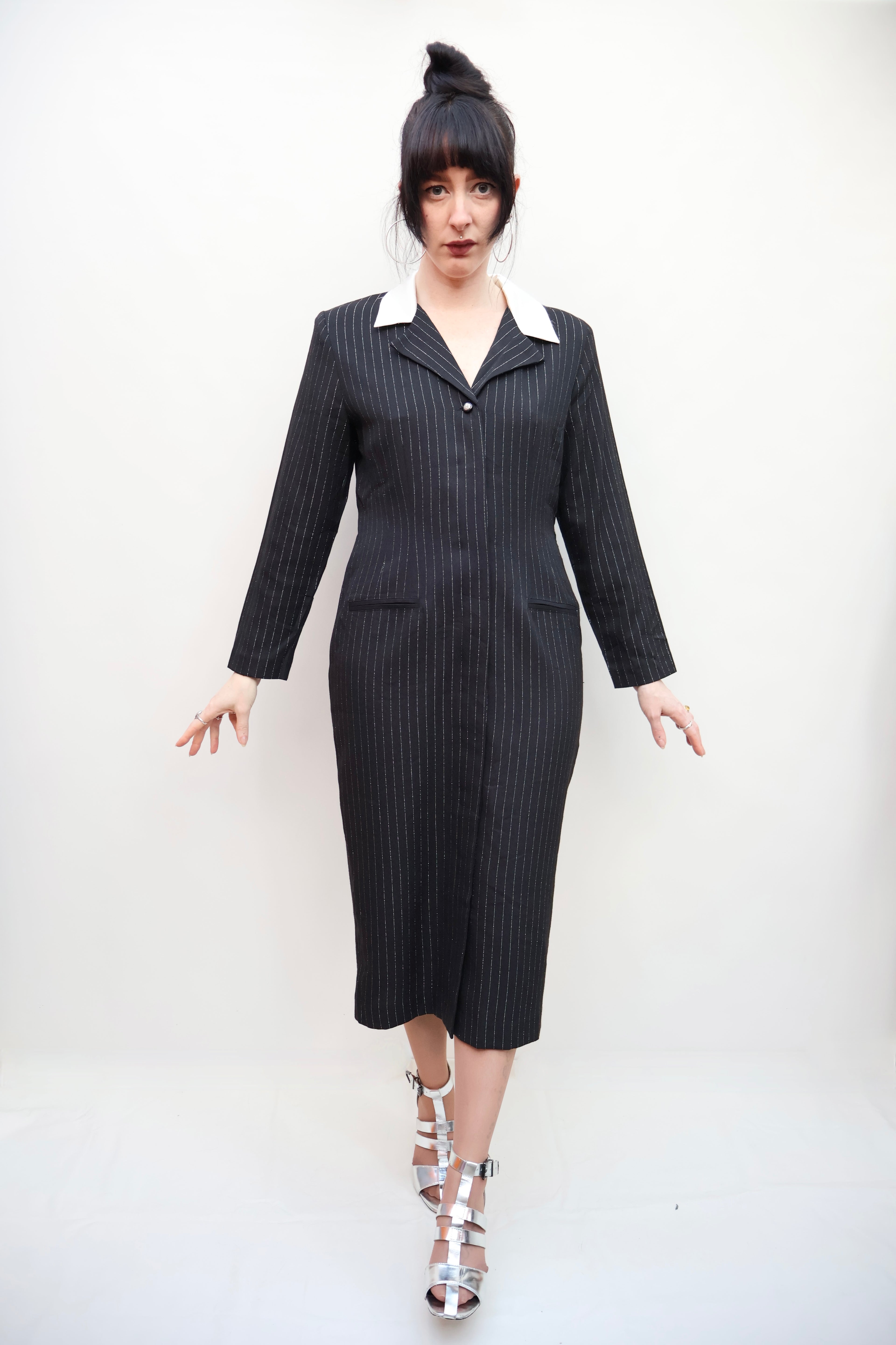 Vintage Pinstripe Dress