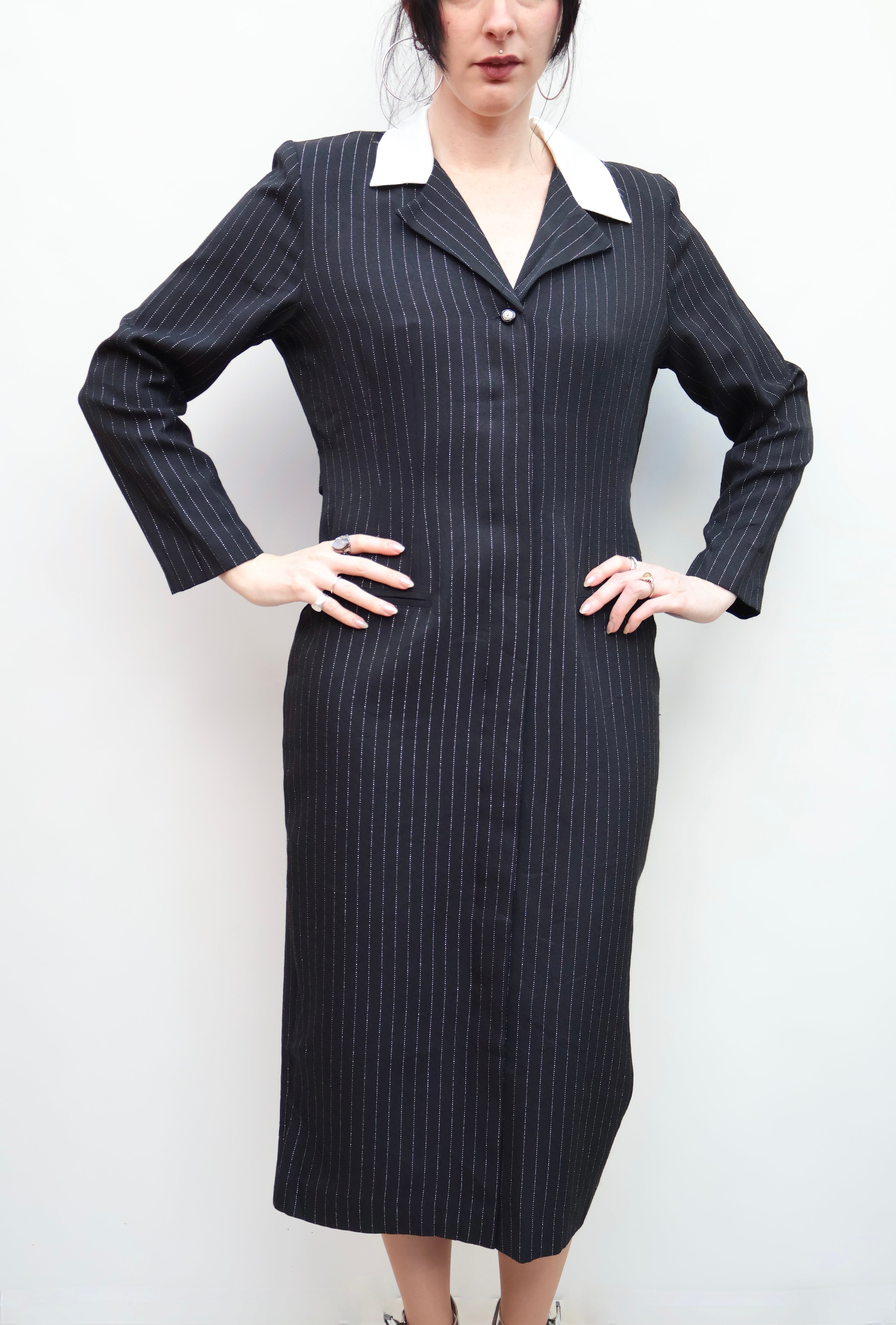 Vintage Pinstripe Dress
