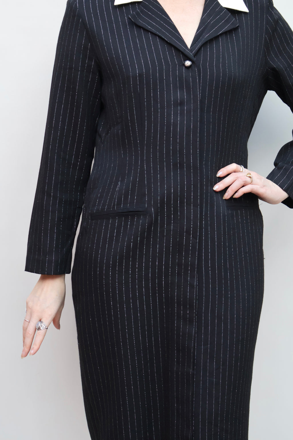 Vintage Pinstripe Dress