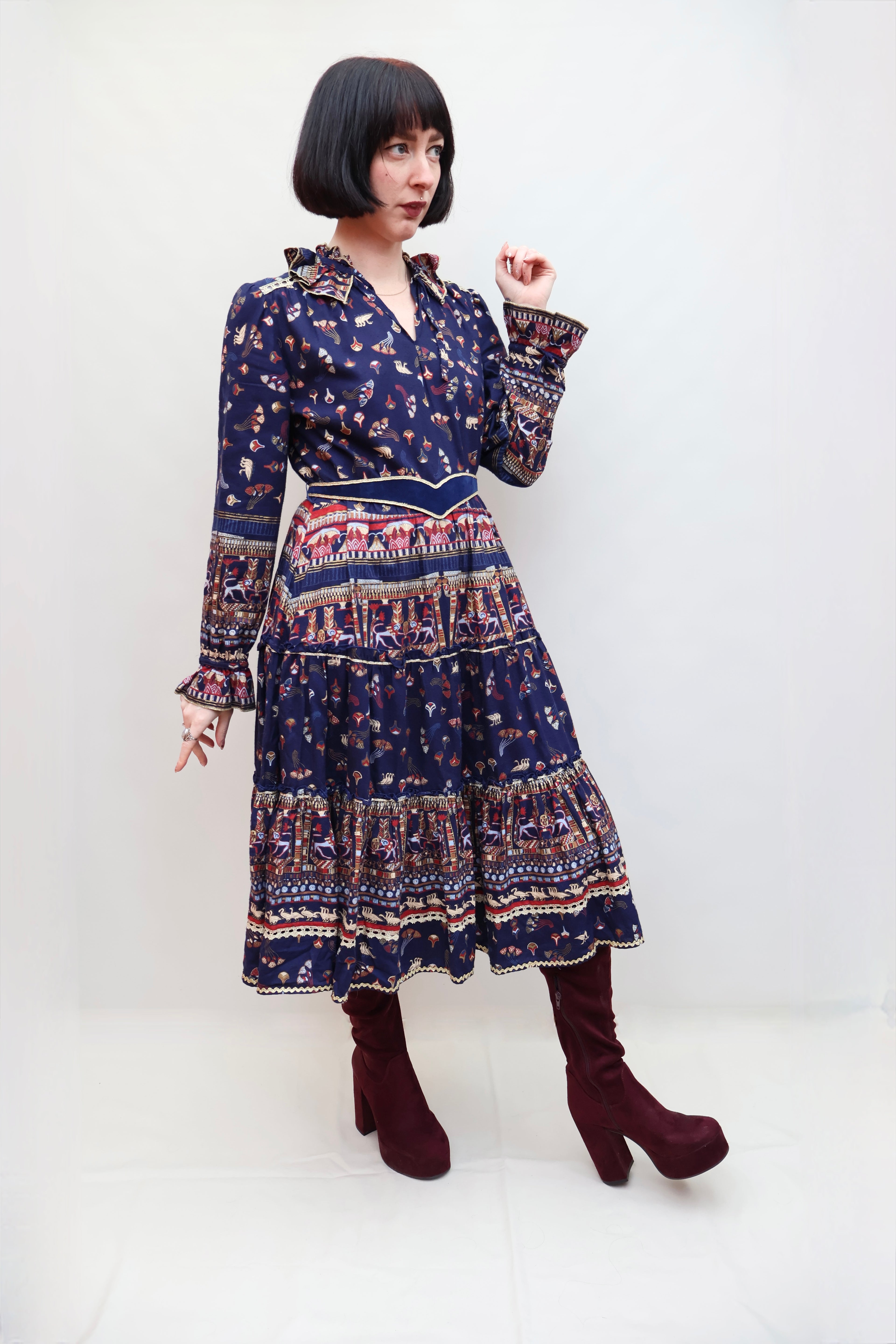 Vintage 70s Egyptian Dress