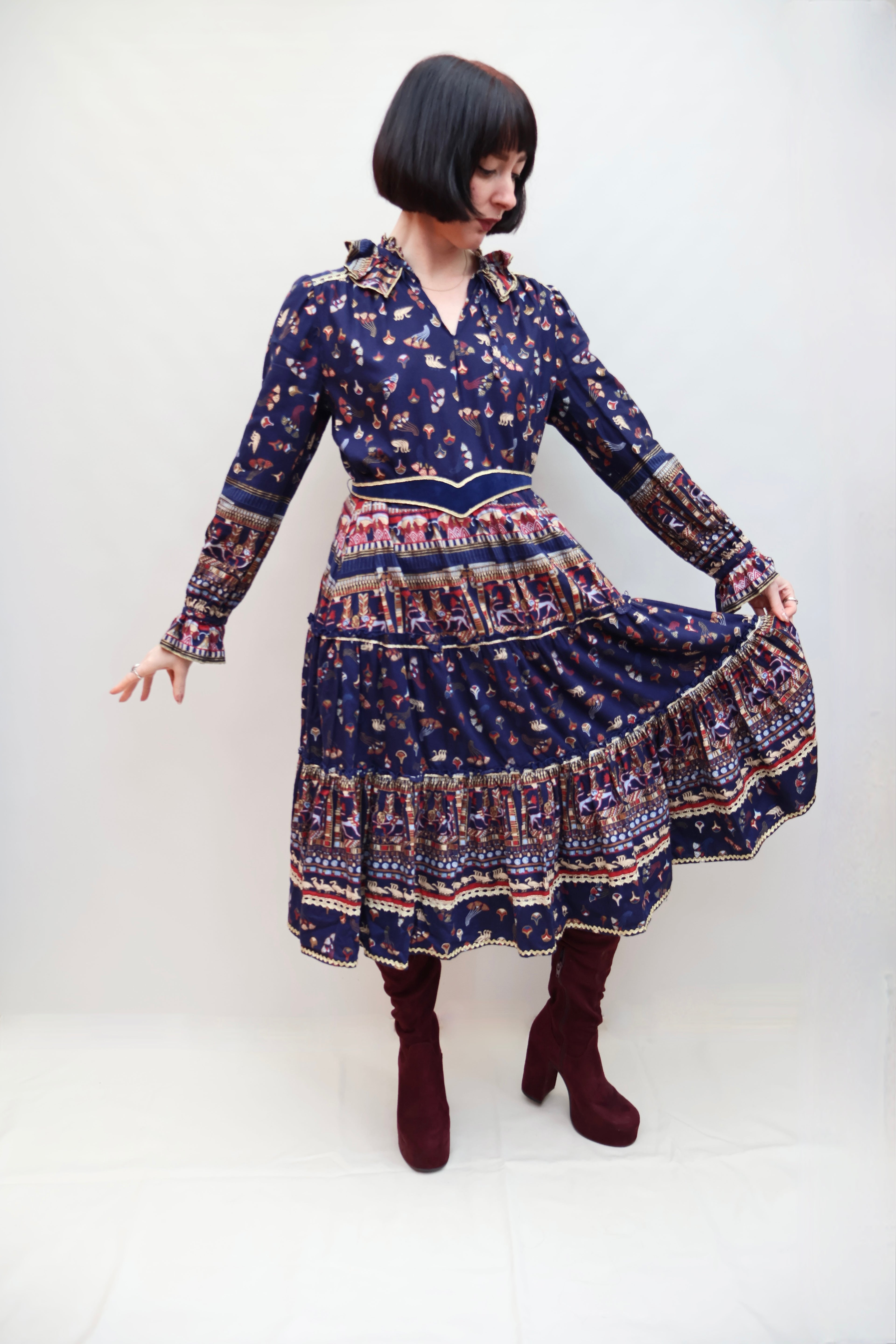 Vintage 70s Egyptian Dress