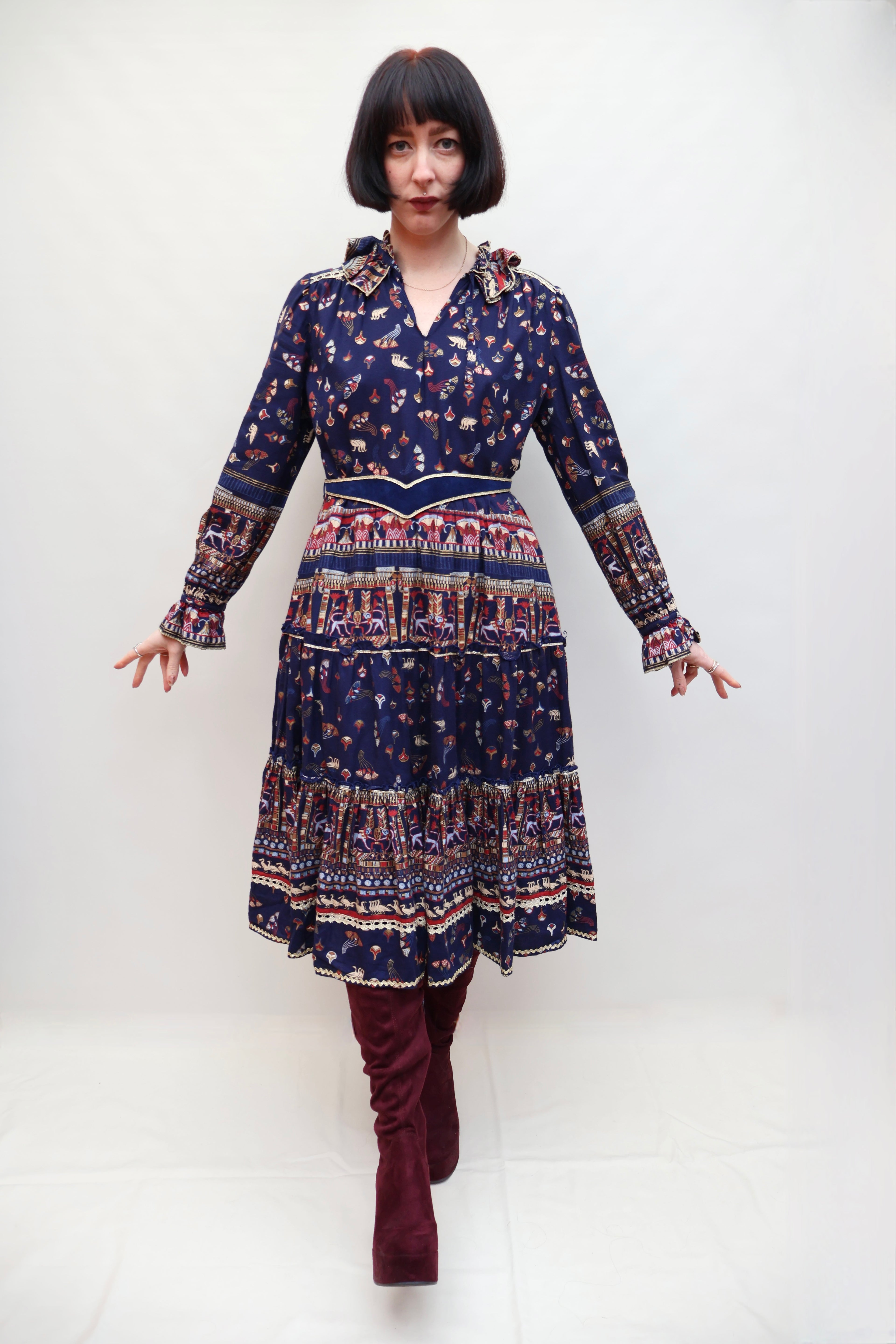 Vintage 70s Egyptian Dress