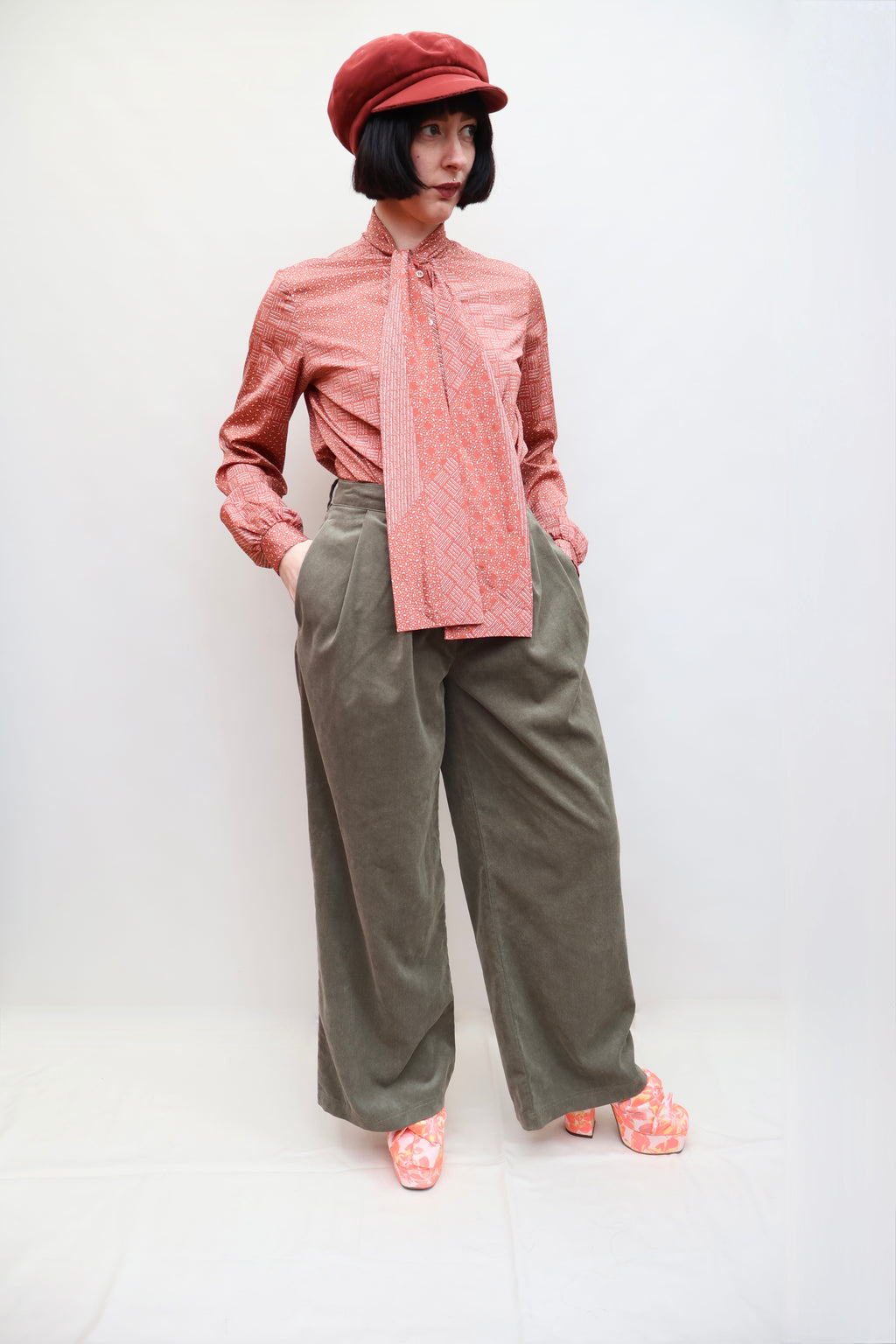 Vintage 70s Pussy Bow Blouse