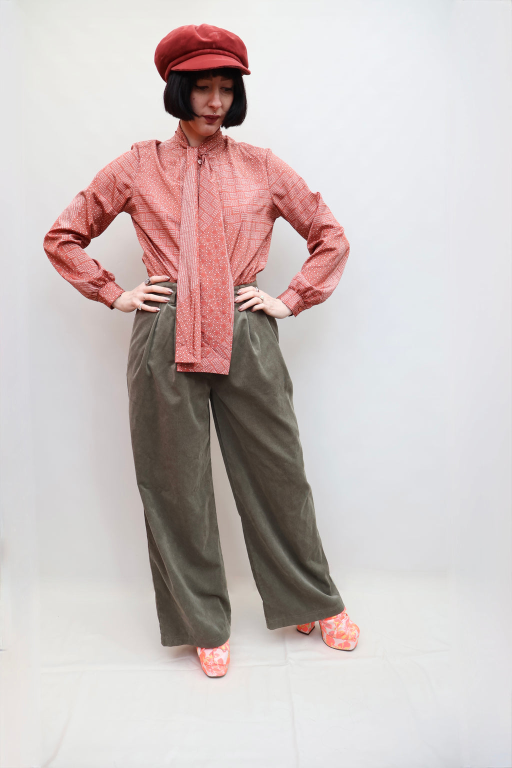 Vintage 70s Pussy Bow Blouse